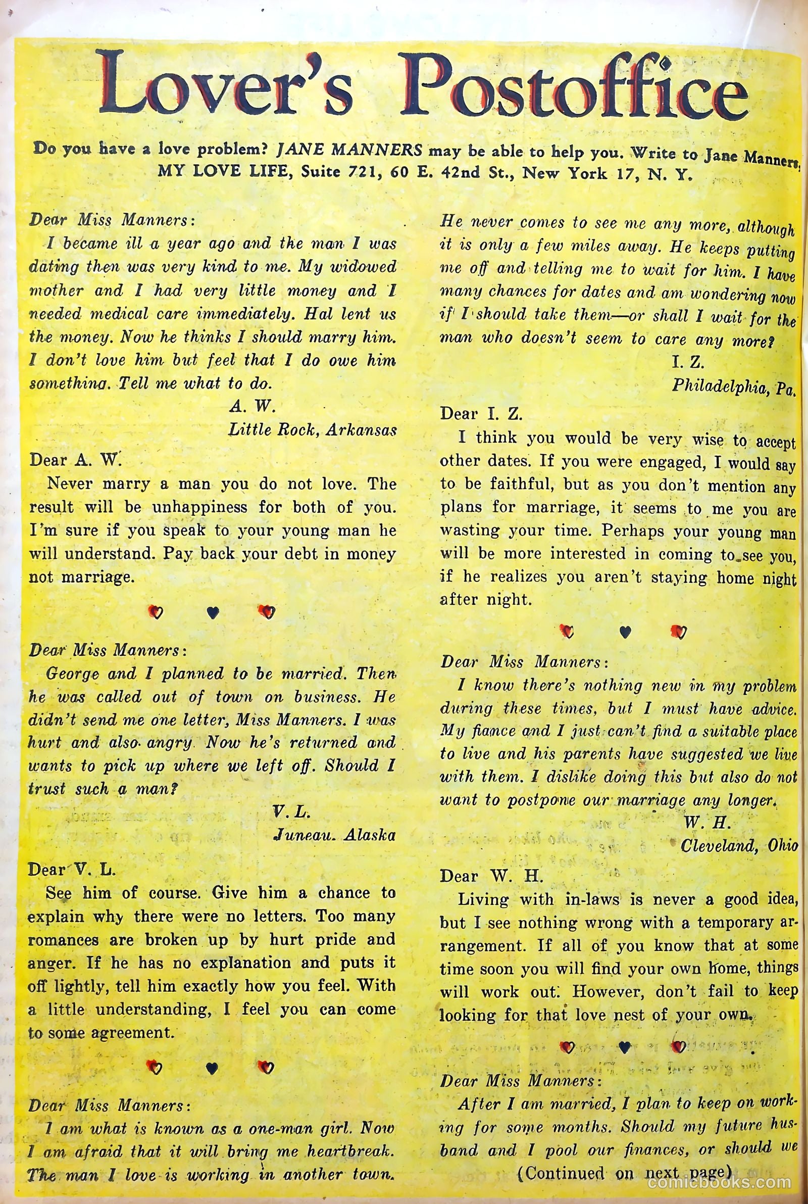 My Love Life #7 (1949) — page 22 of 36