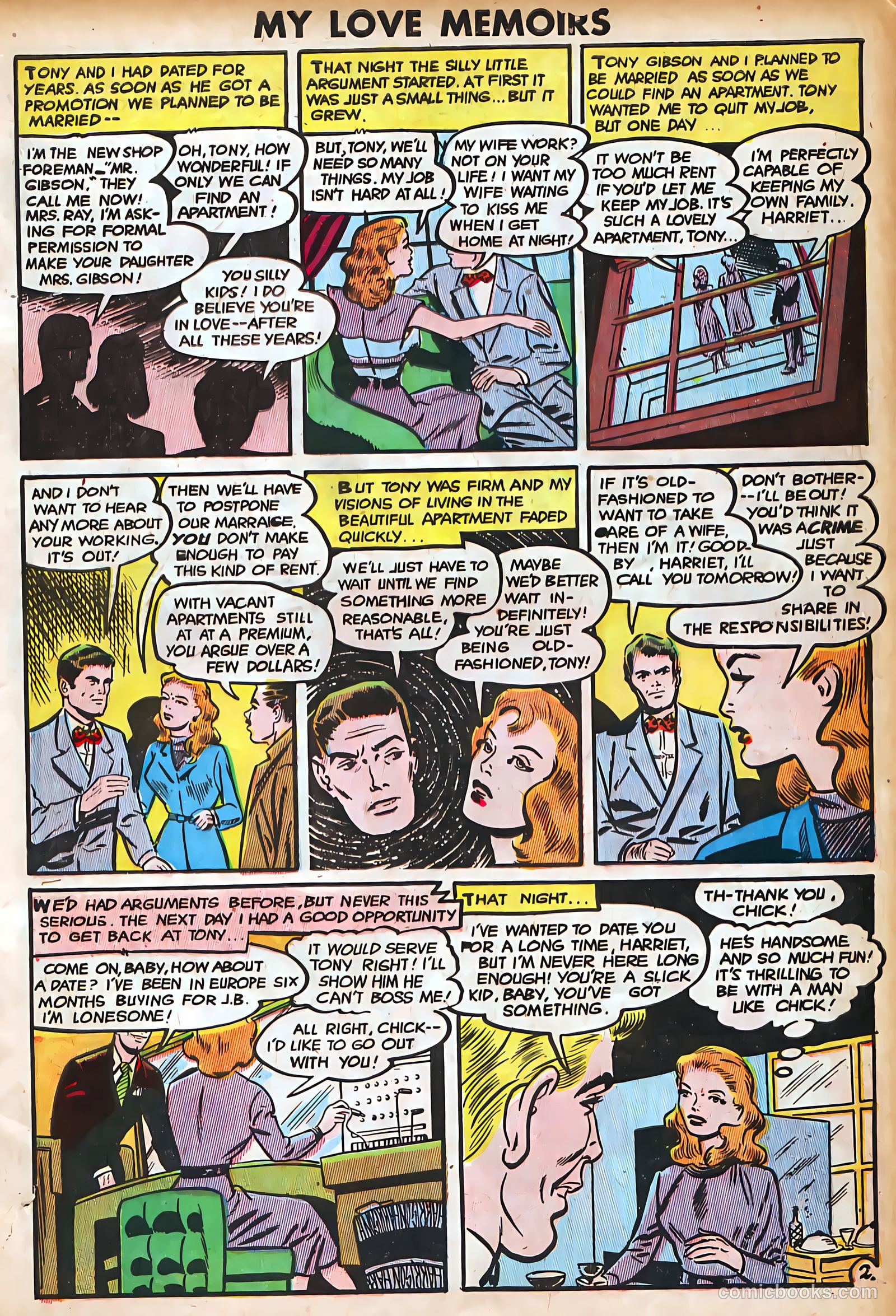 My Love Memoirs #12 (1950) — page 2 of 34