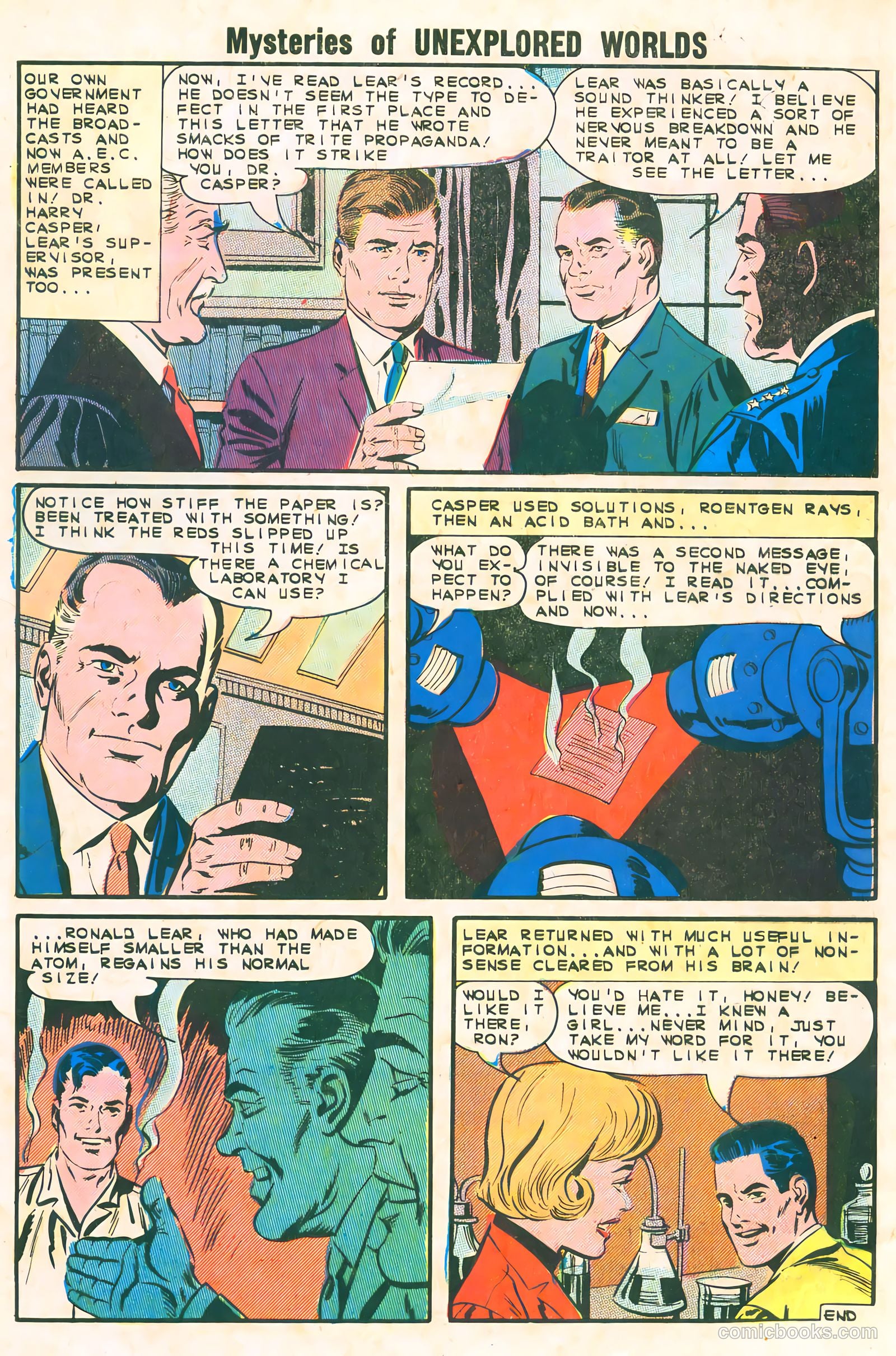Mysteries of Unexplored Worlds #37 (1963) — page 32 of 36