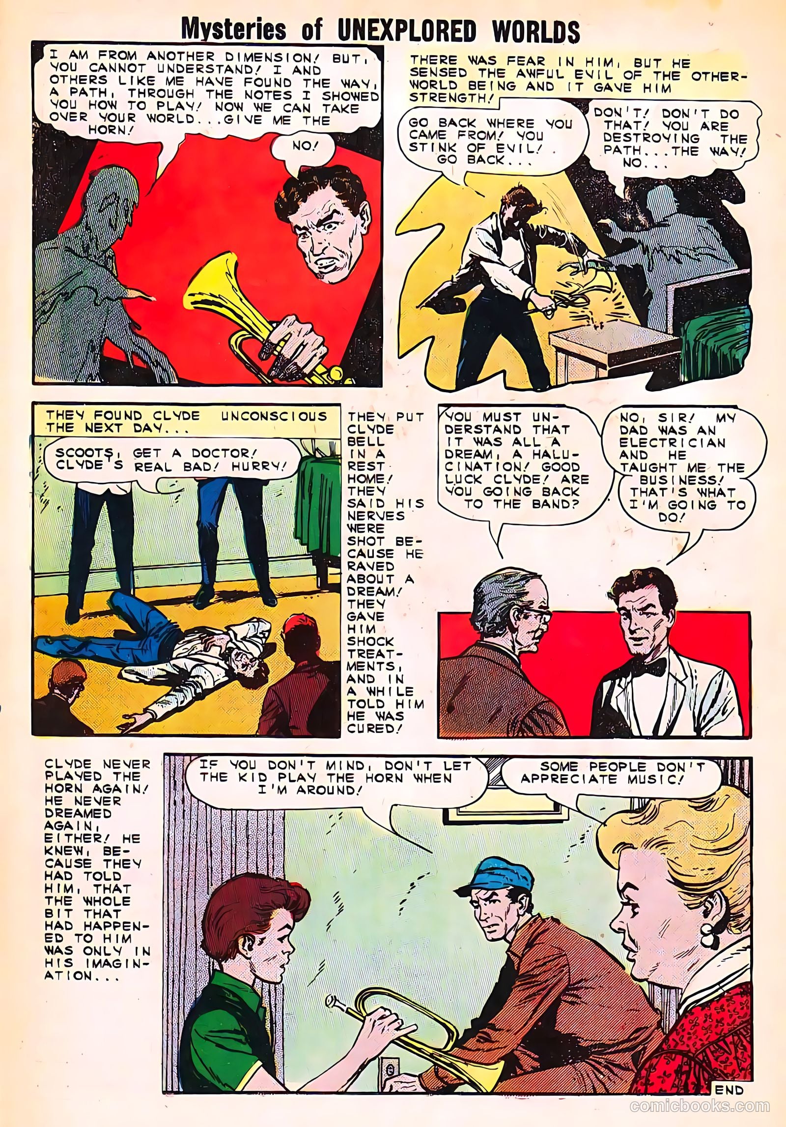 Mysteries of Unexplored Worlds #40 (1957) — page 16 of 36