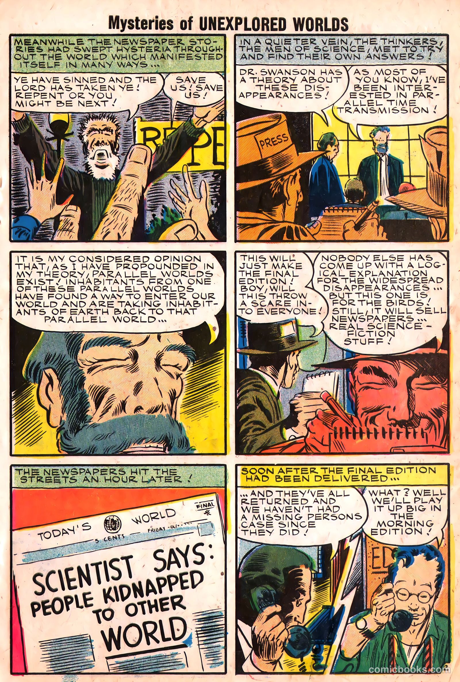 Mysteries of Unexplored Worlds #7 (1958) — page 55 of 69