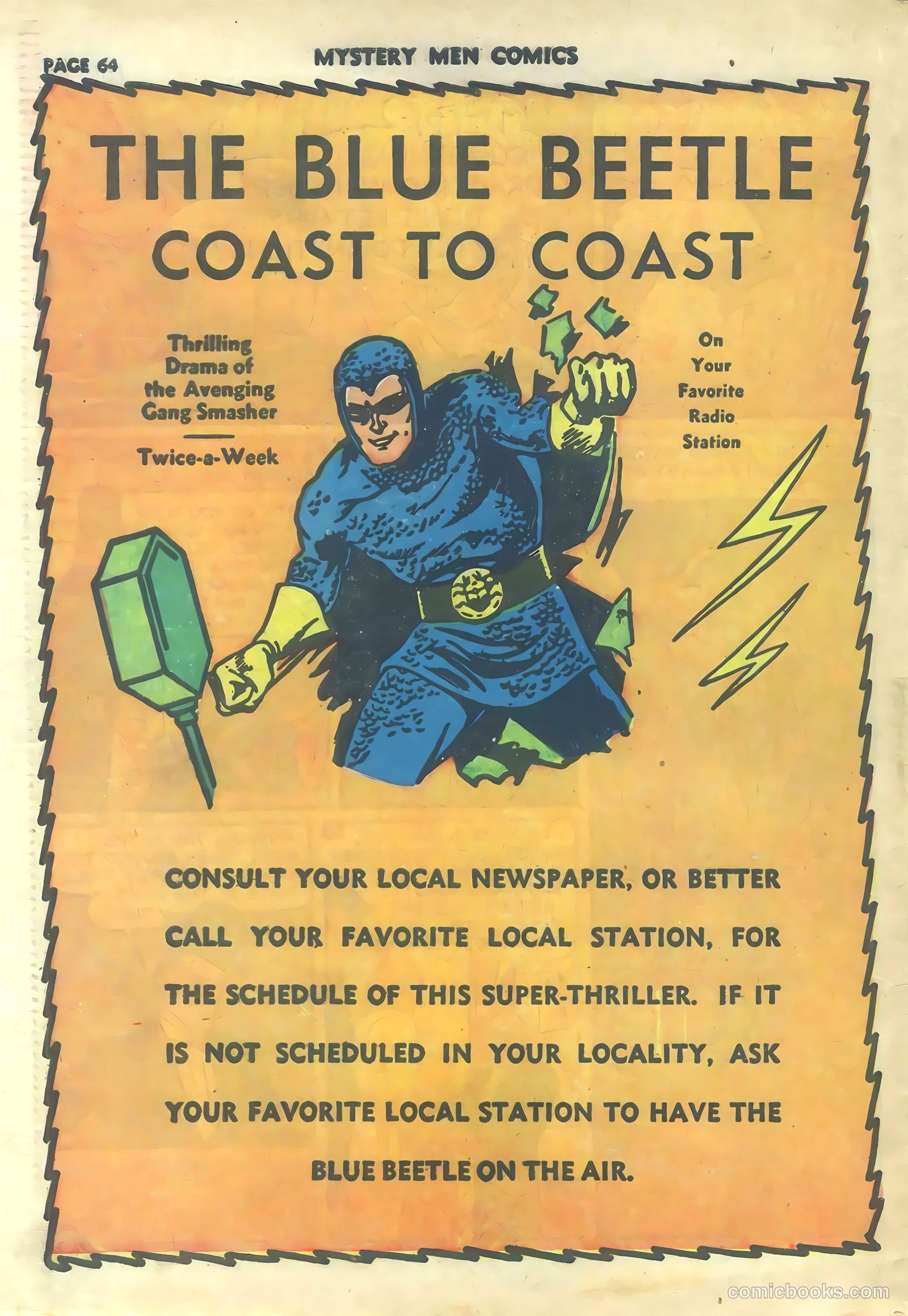 Mystery Men Comics #30 (1941) — page 66 of 68