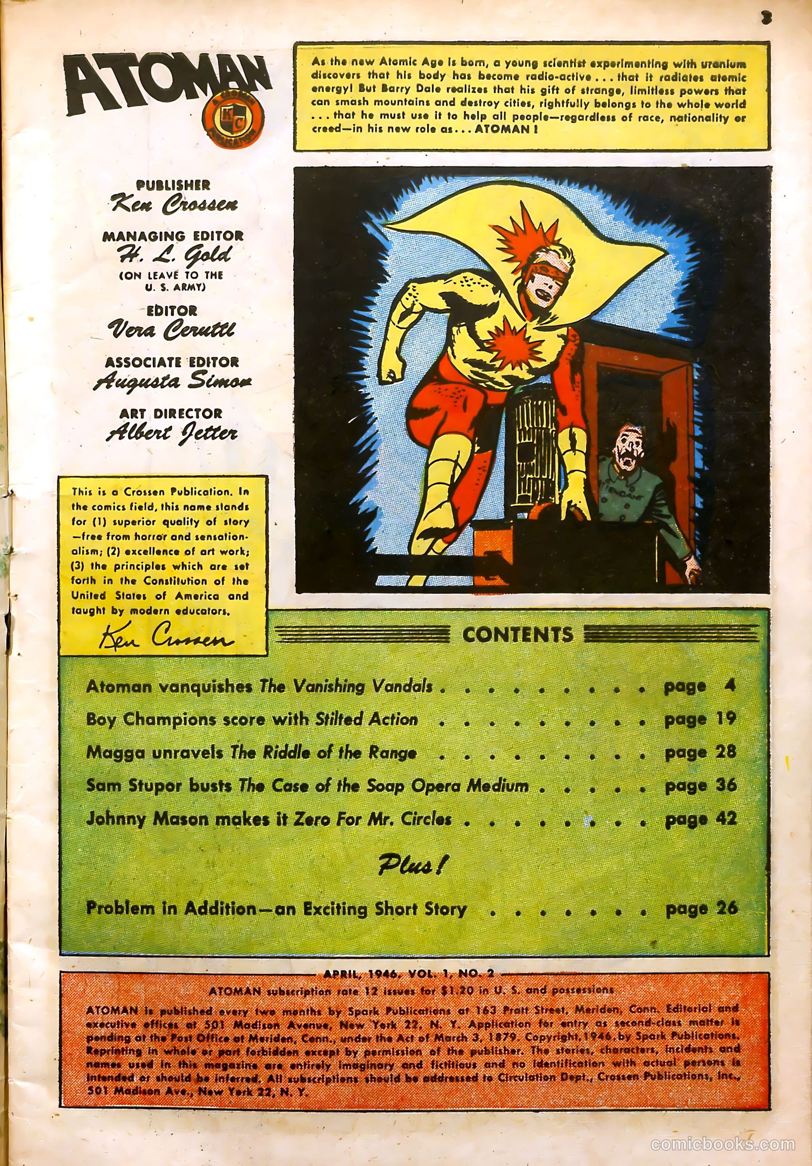 Atoman #2 (1946) — page 3 of 52