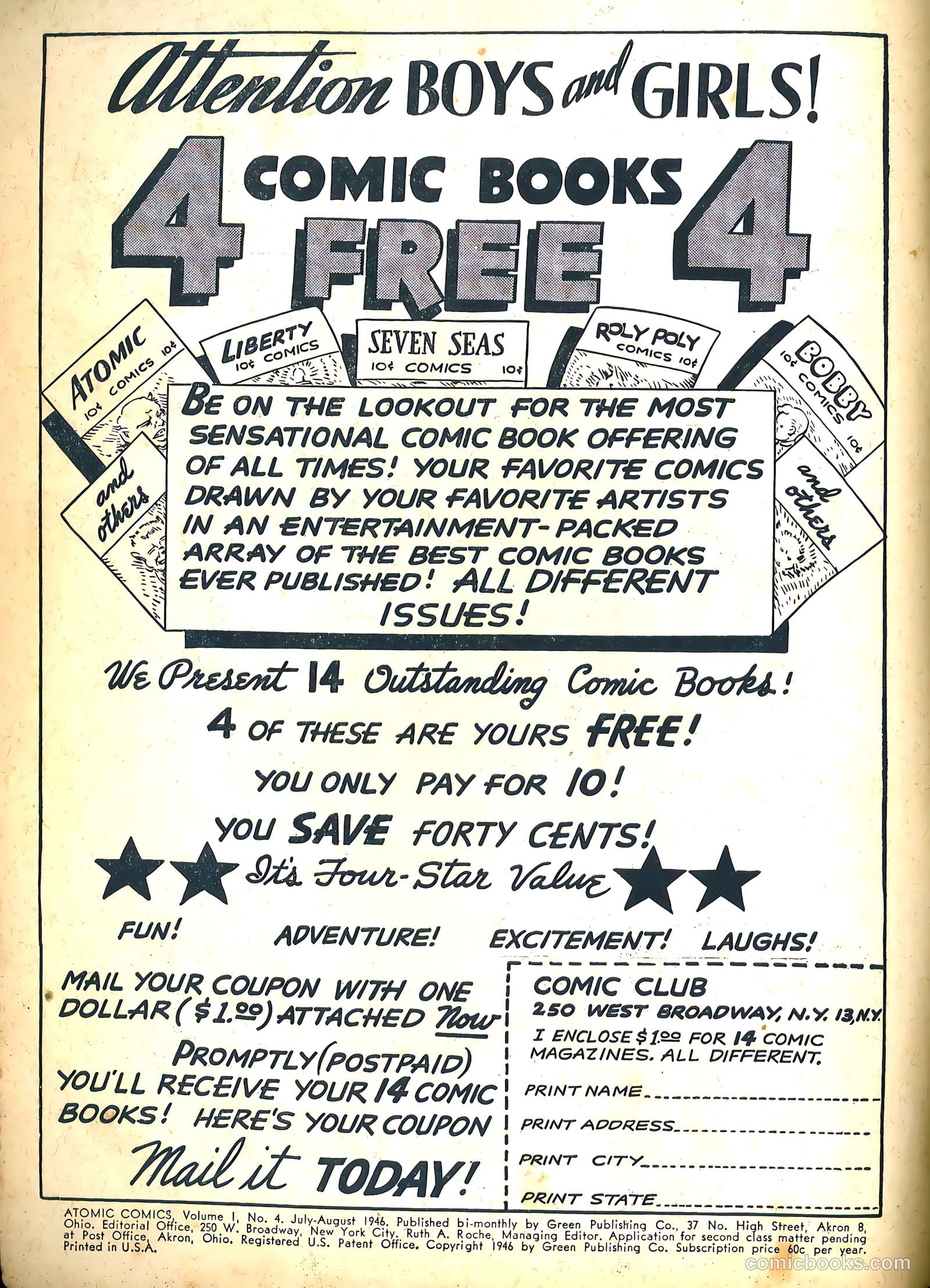 Atomic Comics #4 (1946) — page 2