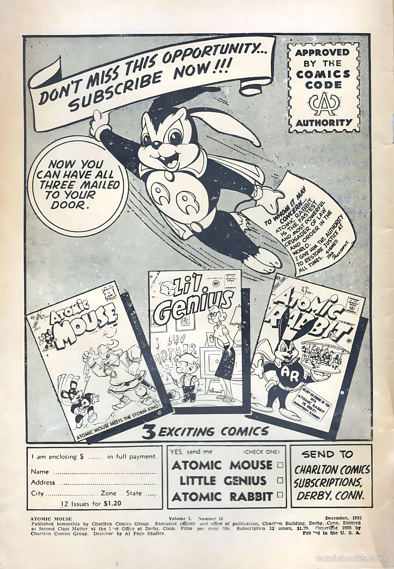 Atomic Mouse #16 (1955) — page 2 of 36