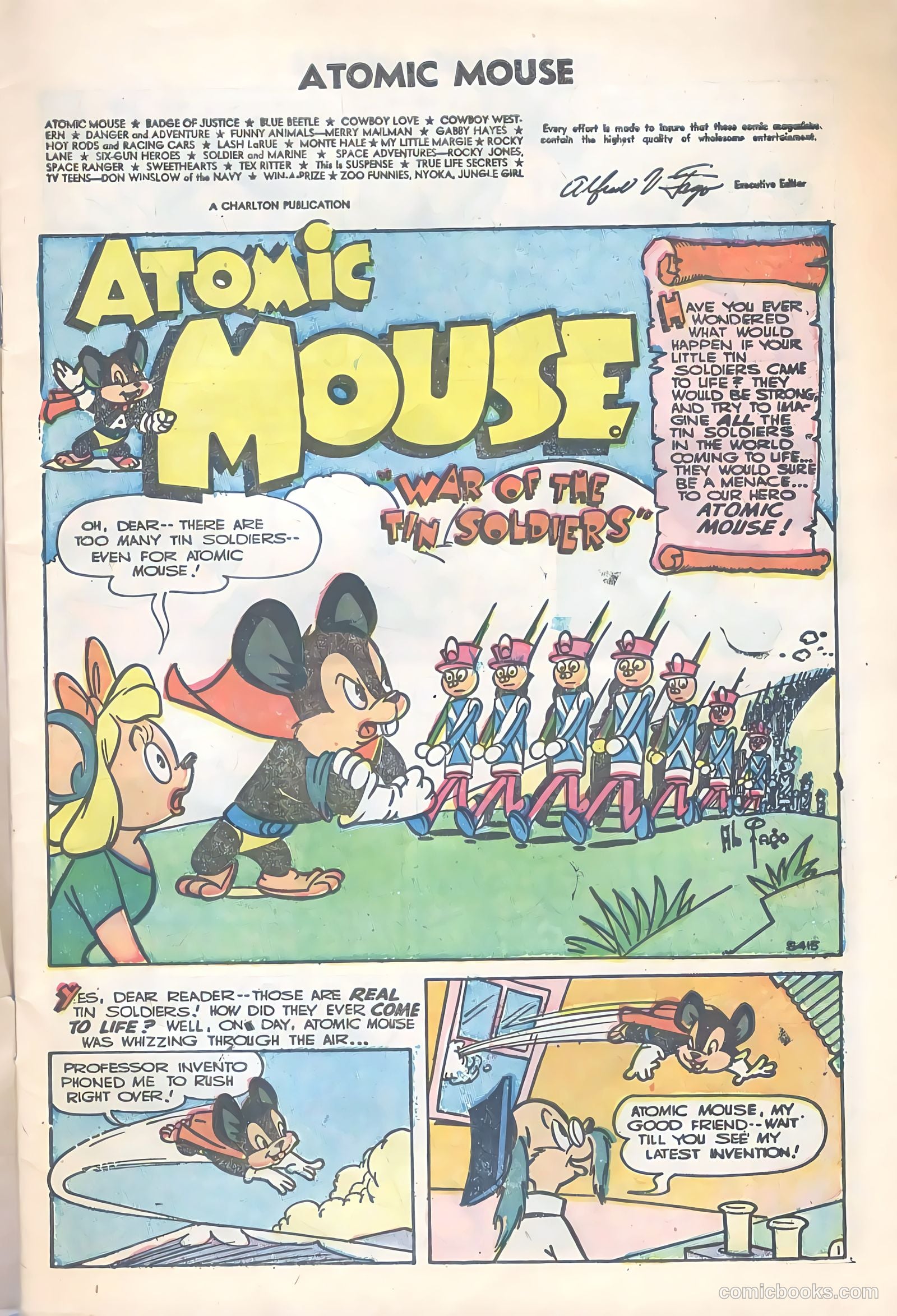 Atomic Mouse #16 (1955) — page 3 of 36