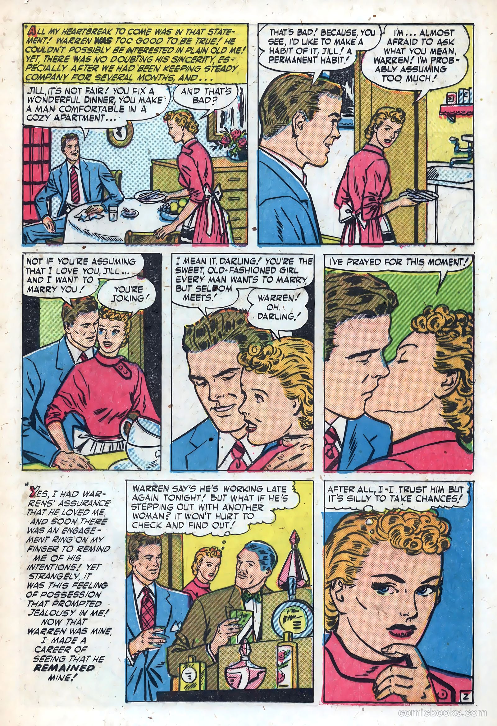 New Romances #10 (1952, Visual Editions, Inc.) — page 25 of 37