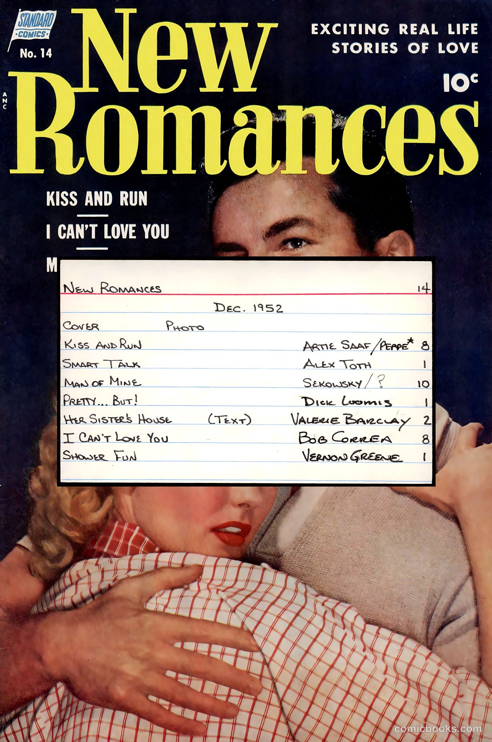 New Romances #14 (1952, Visual Editions, Inc.) — page 37 of 37