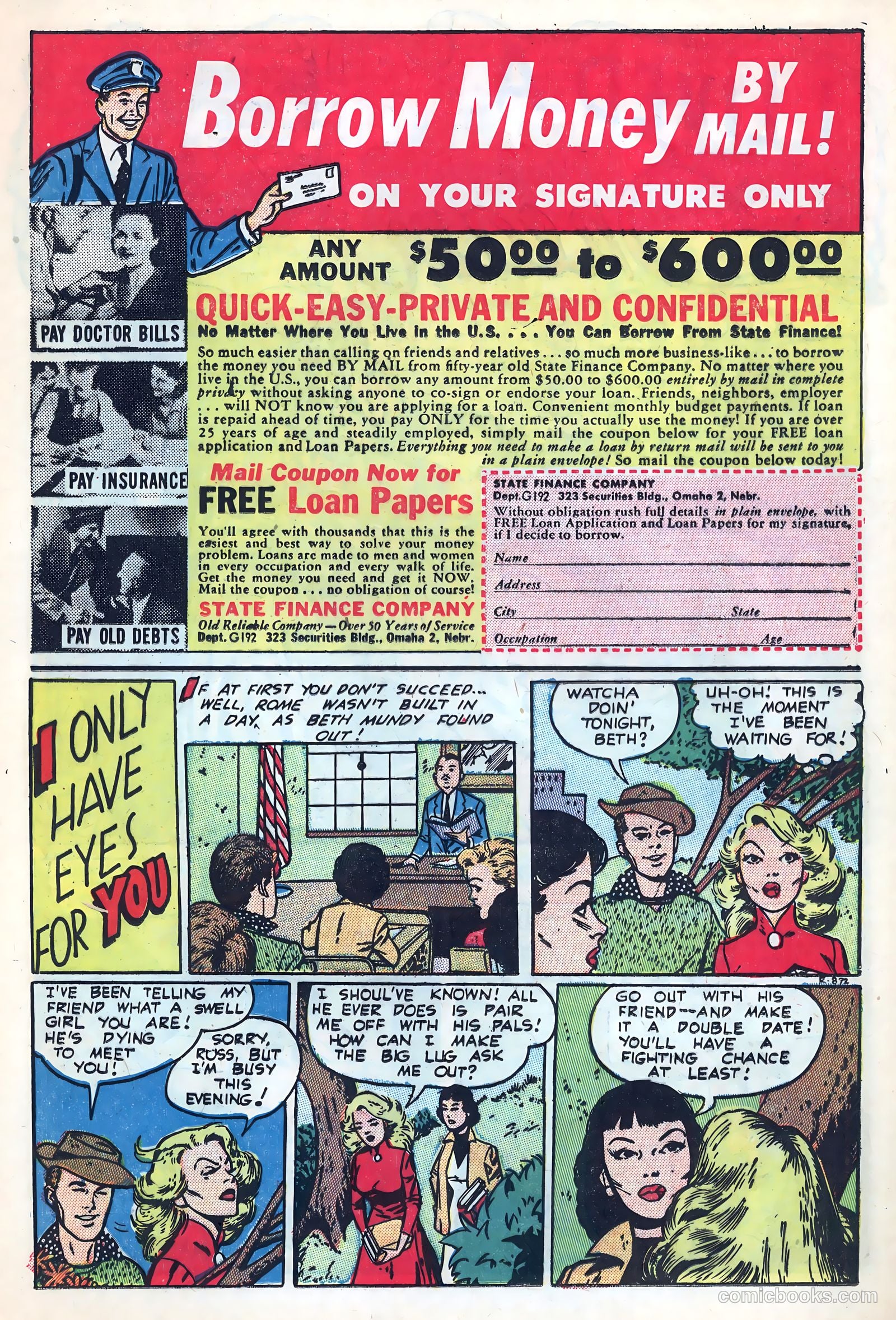 New Romances #20 (1954, Visual Editions, Inc.) — page 13 of 37