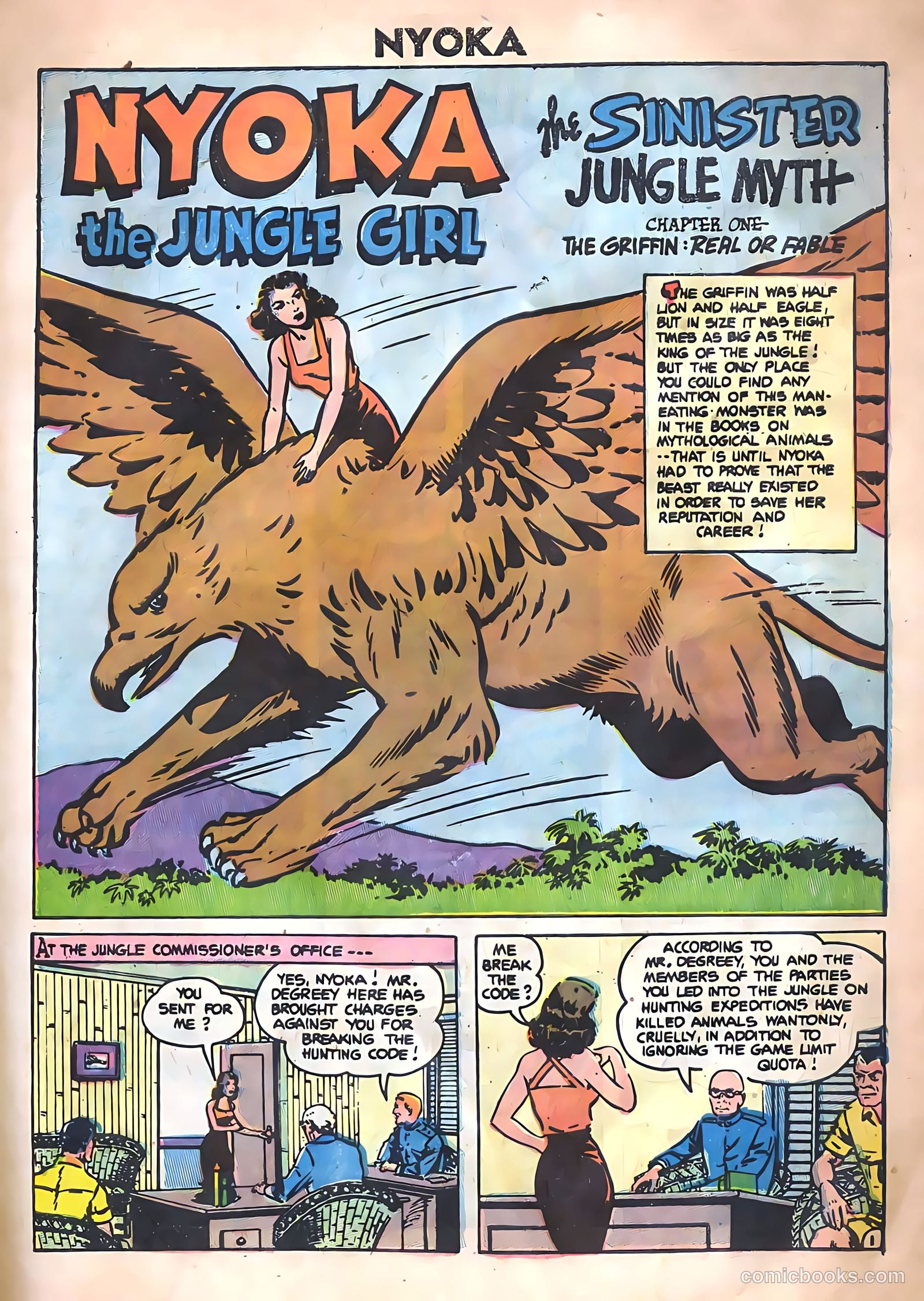 Nyoka the Jungle Girl #14 (1955, Charlton) — page 3 of 36