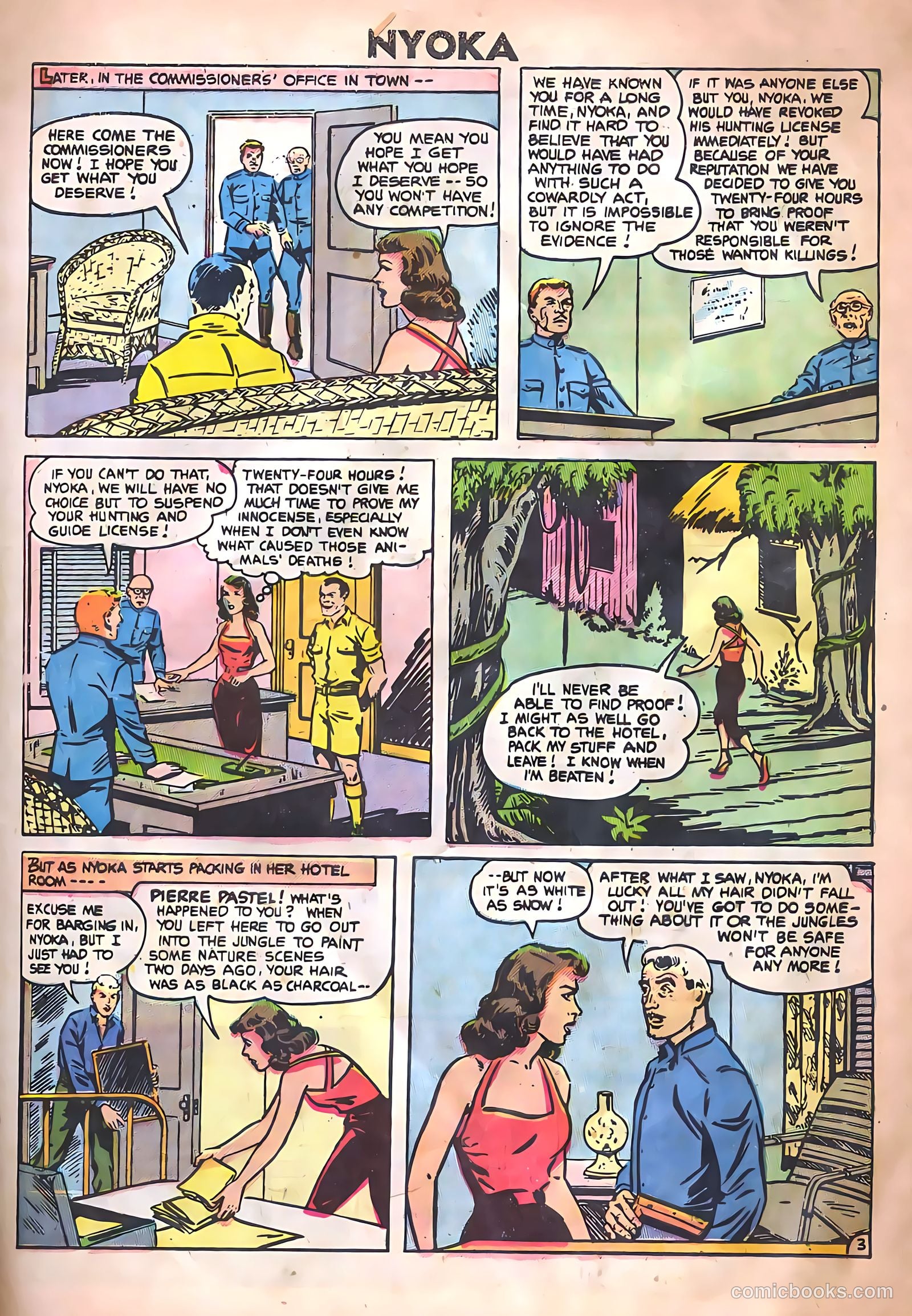 Nyoka the Jungle Girl #14 (1955, Charlton) — page 5 of 36