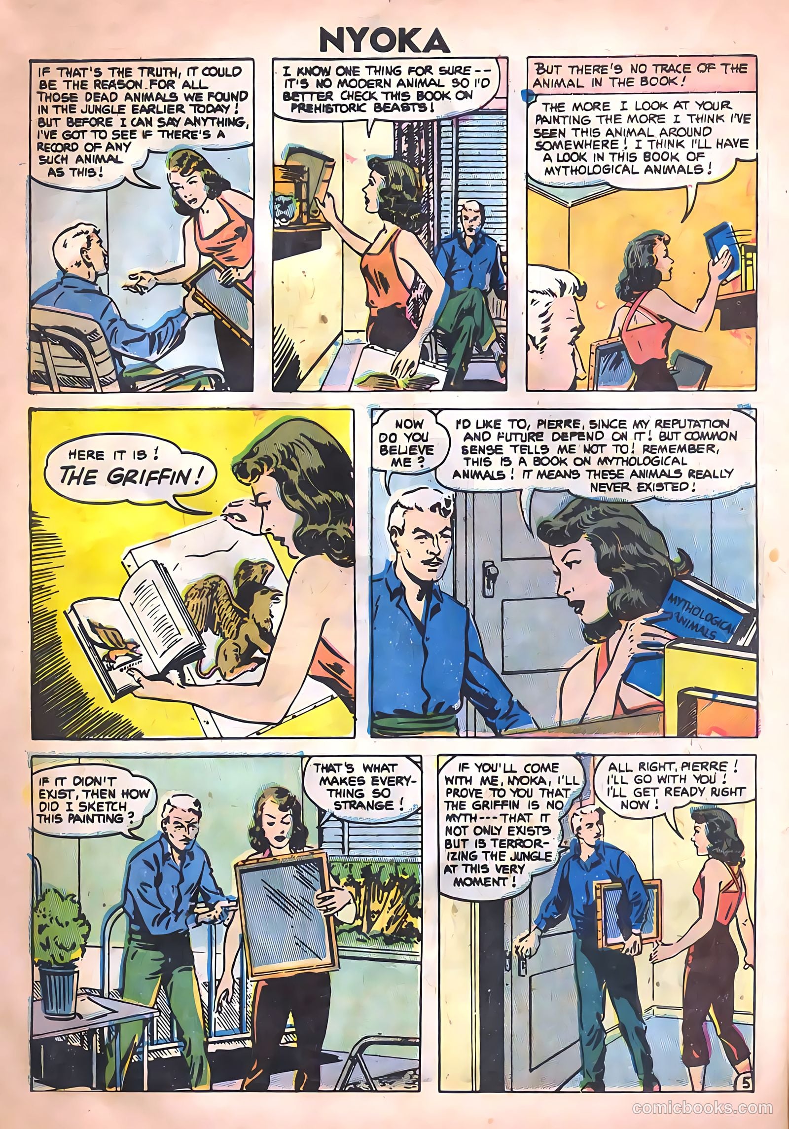 Nyoka the Jungle Girl #14 (1955, Charlton) — page 8 of 36