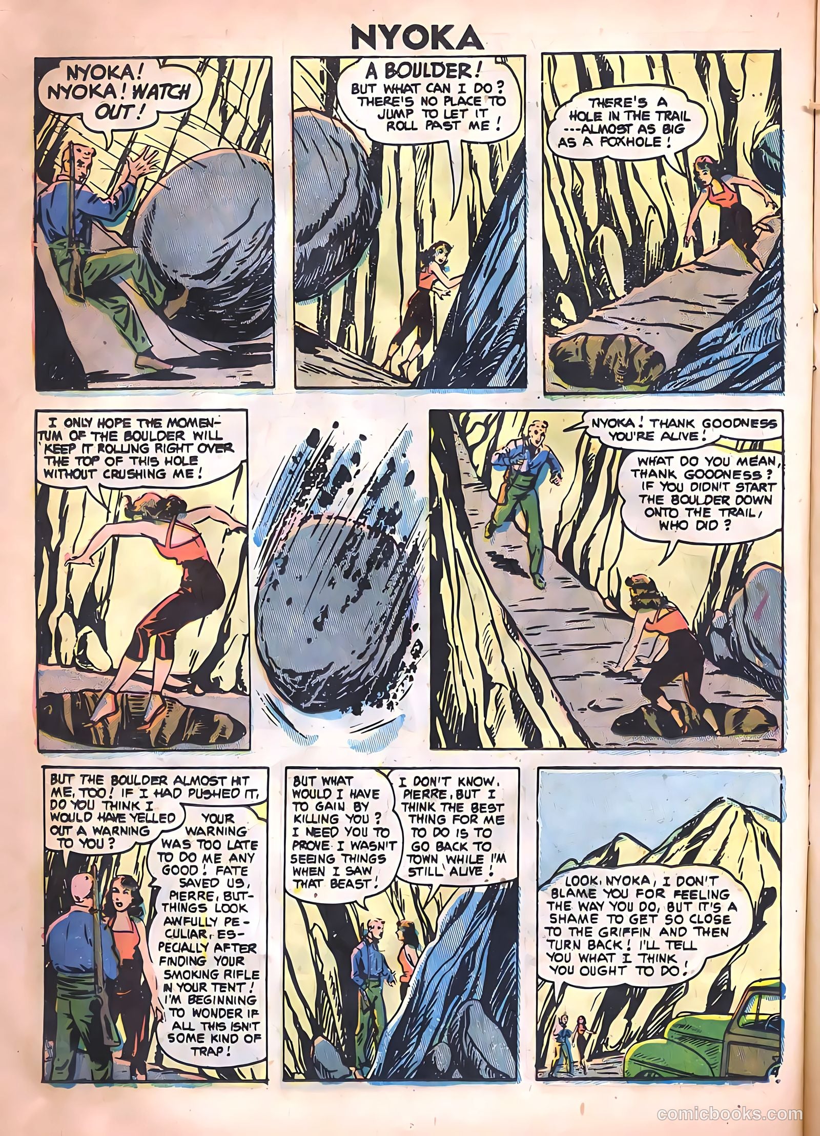 Nyoka the Jungle Girl #14 (1955, Charlton) — page 14 of 36