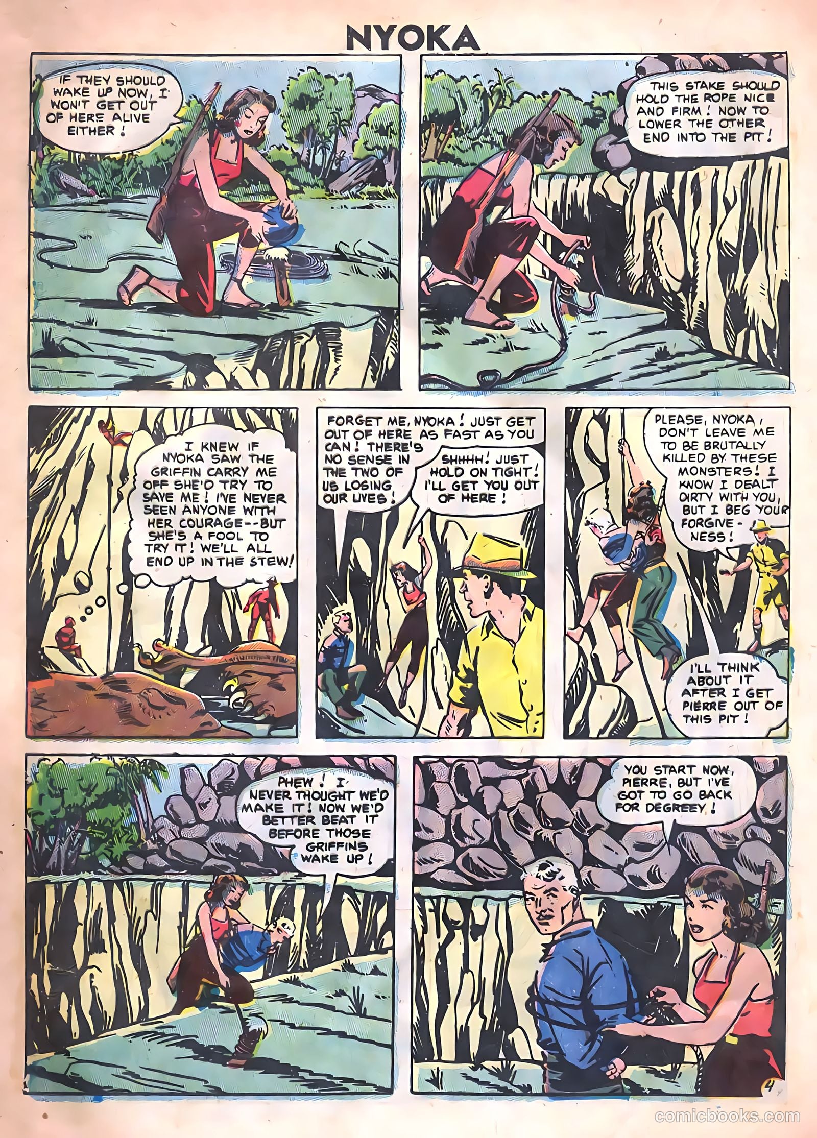 Nyoka the Jungle Girl #14 (1955, Charlton) — page 24 of 36