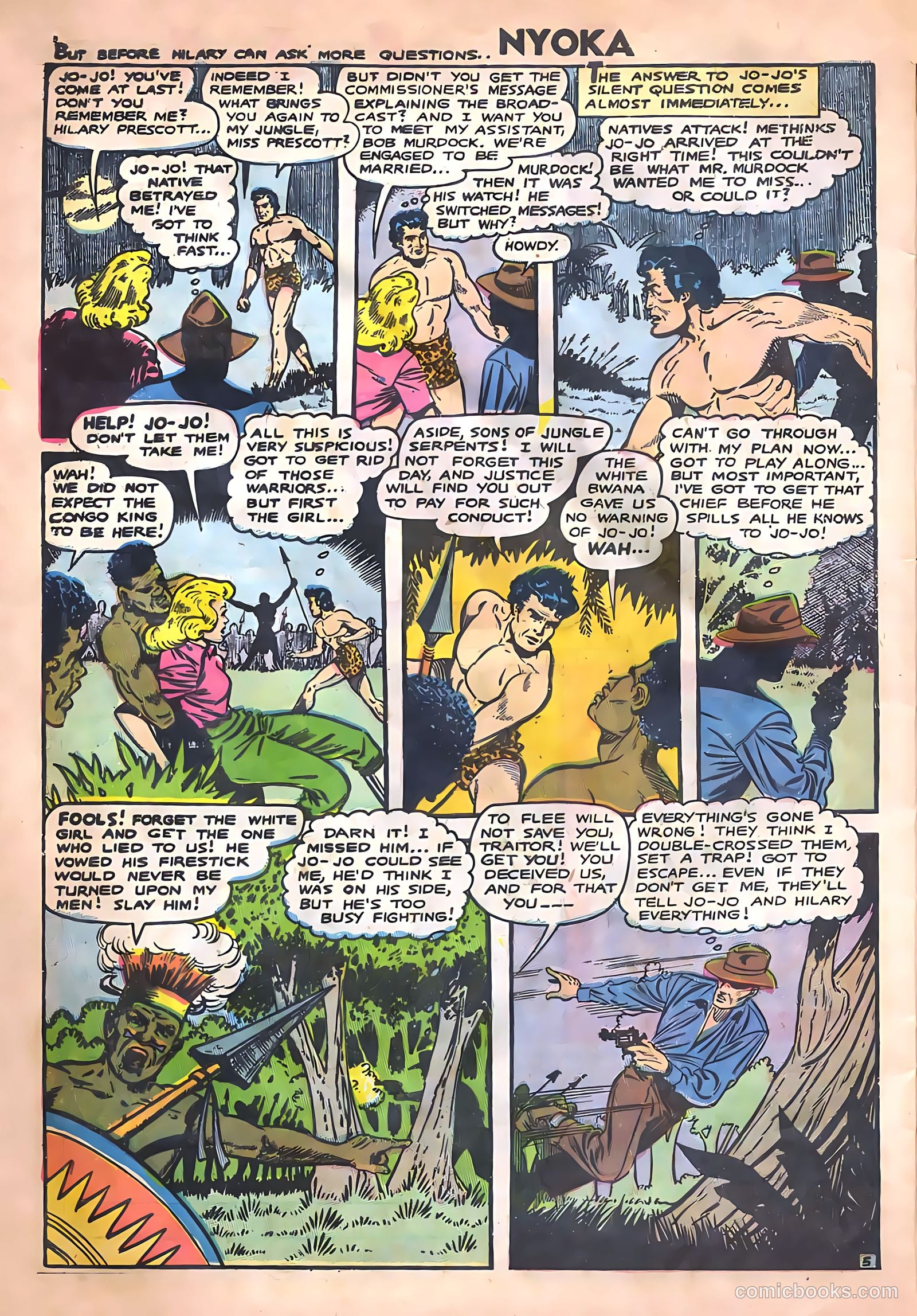 Nyoka the Jungle Girl #14 (1955, Charlton) — page 32 of 36