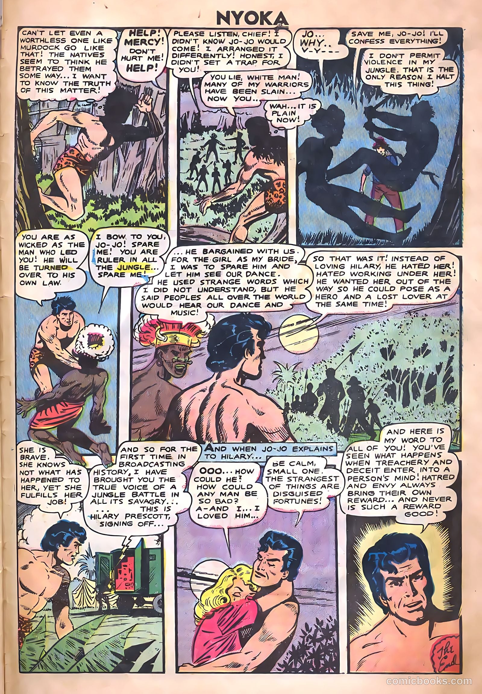 Nyoka the Jungle Girl #14 (1955, Charlton) — page 33 of 36