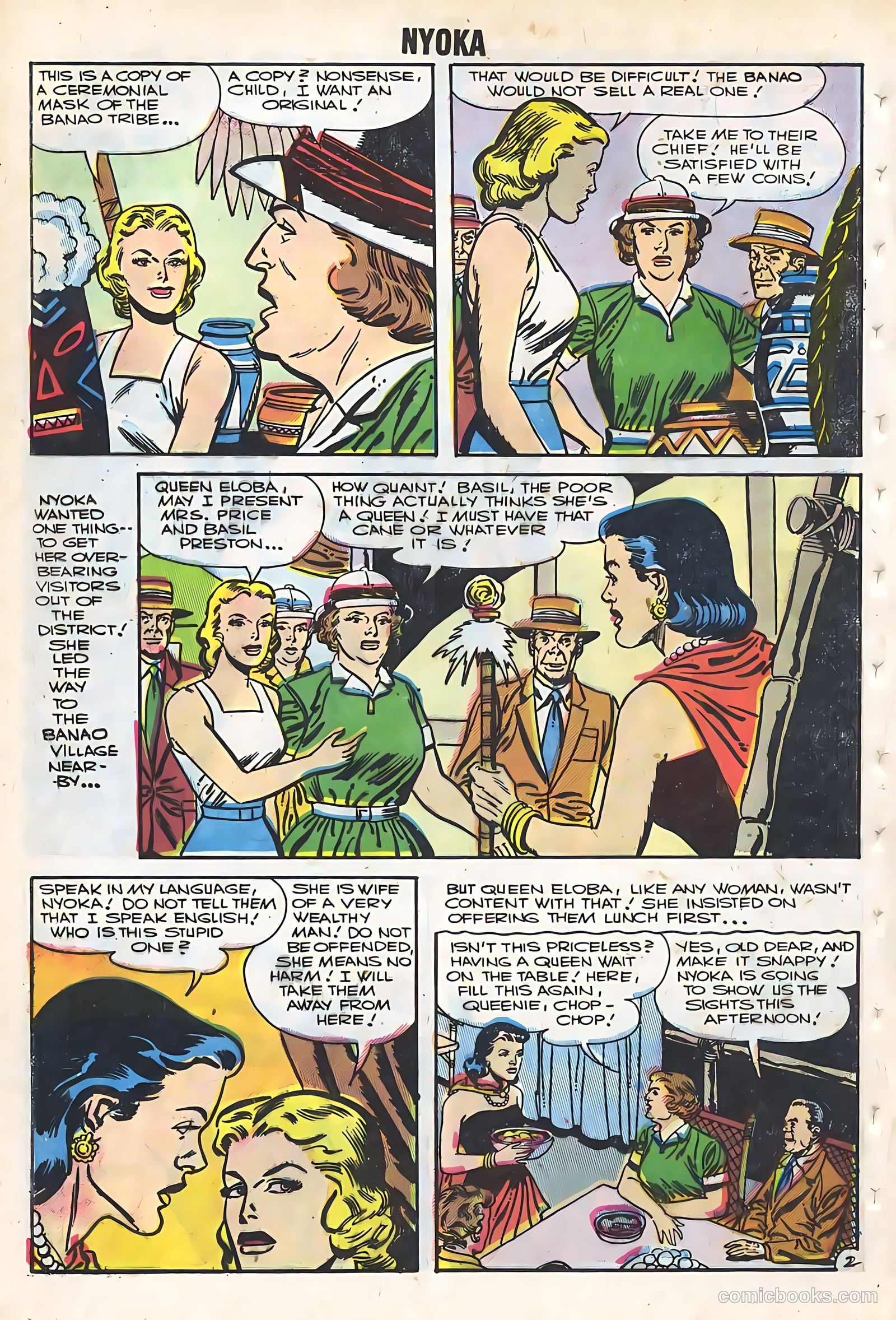 Nyoka the Jungle Girl #19 (1957, Charlton) — page 20 of 36