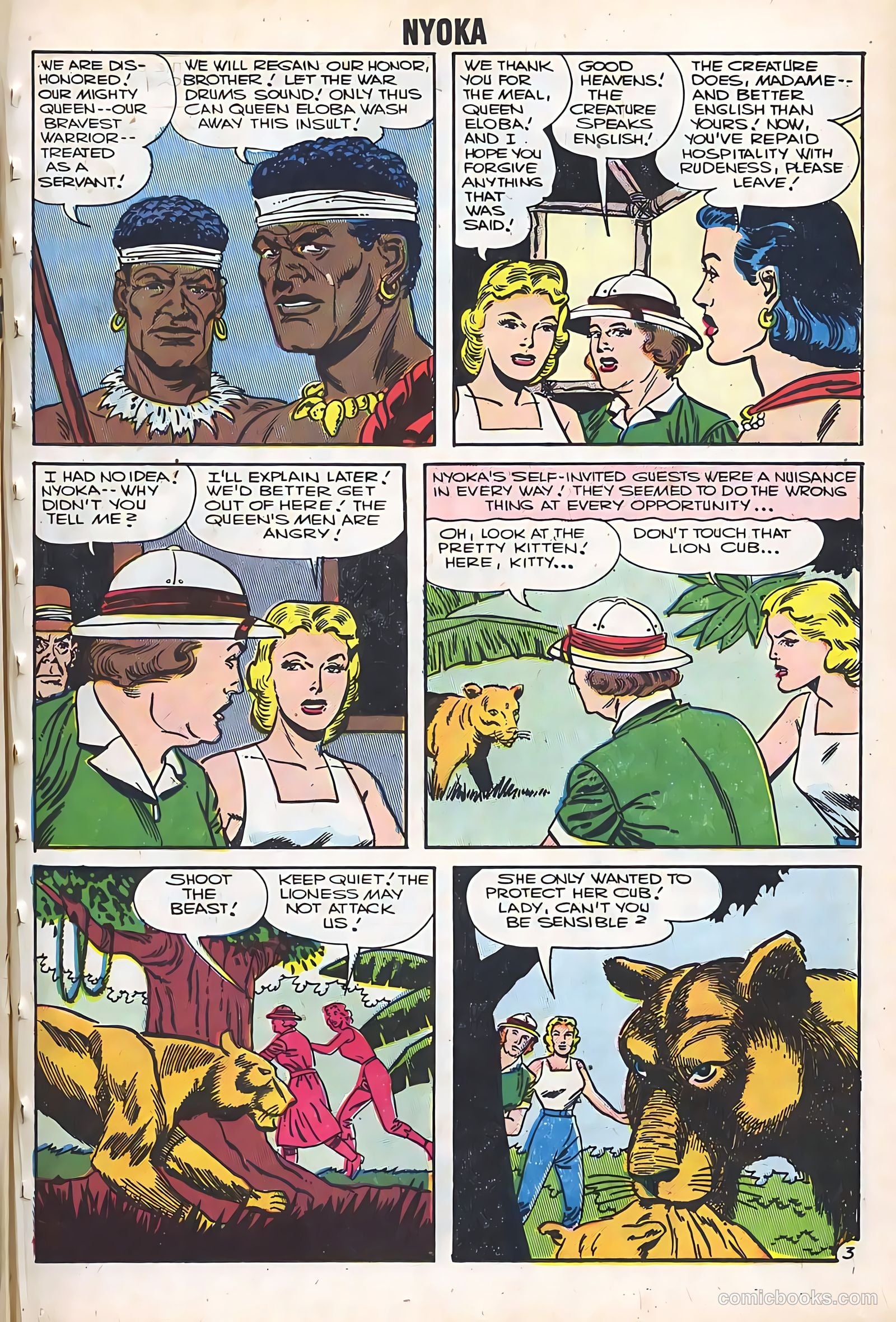 Nyoka the Jungle Girl #19 (1957, Charlton) — page 21 of 36