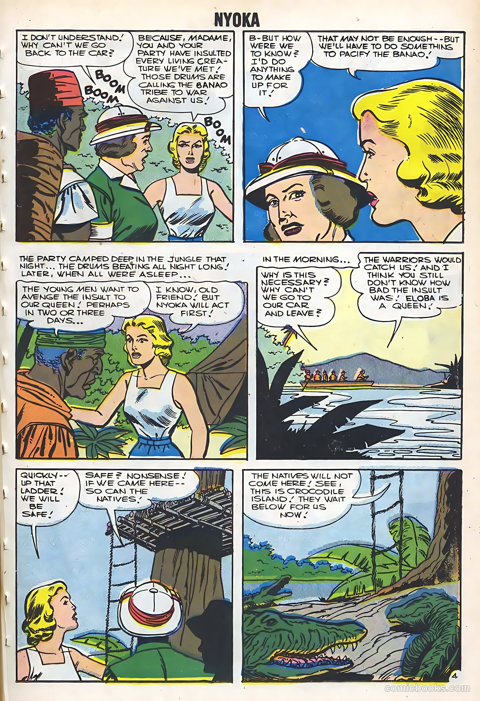 Nyoka the Jungle Girl #19 (1957, Charlton) — page 23 of 36