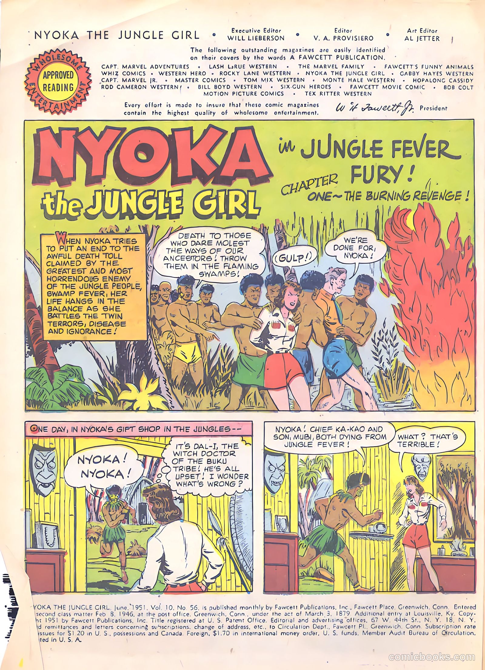 Nyoka the Jungle Girl #56 (1951, Fawcett) — page 4 of 52