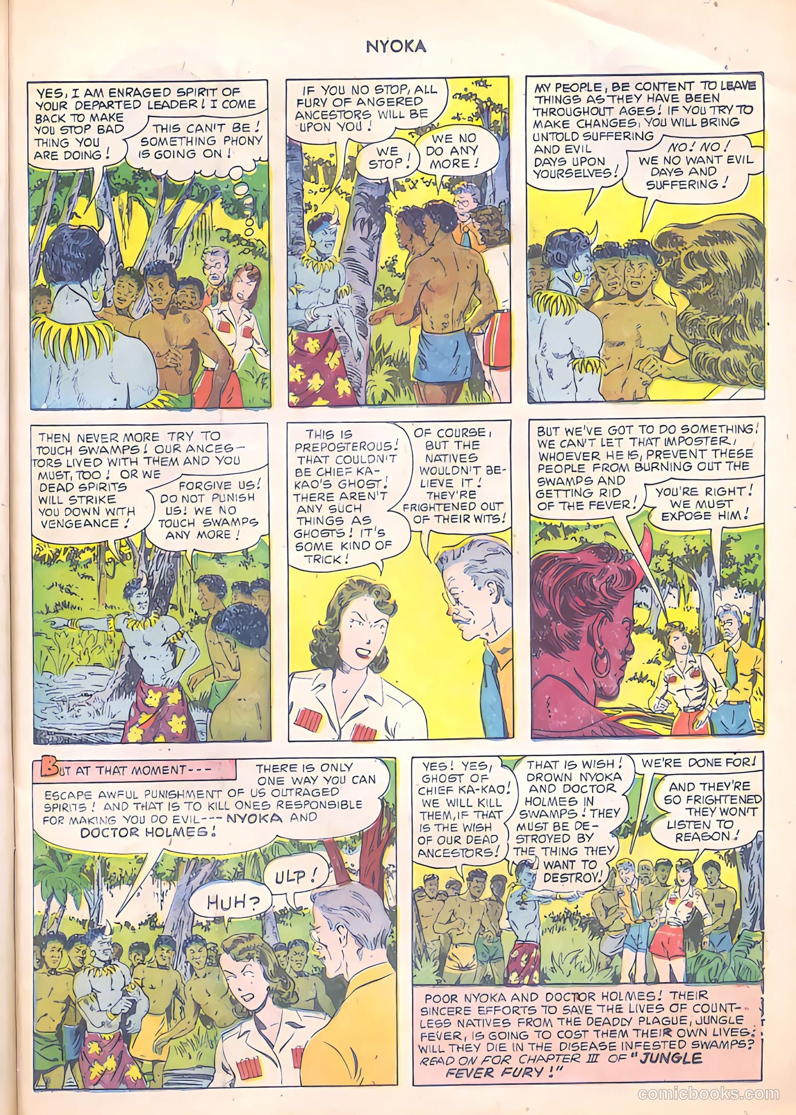 Nyoka the Jungle Girl #56 (1951, Fawcett) — page 15 of 52