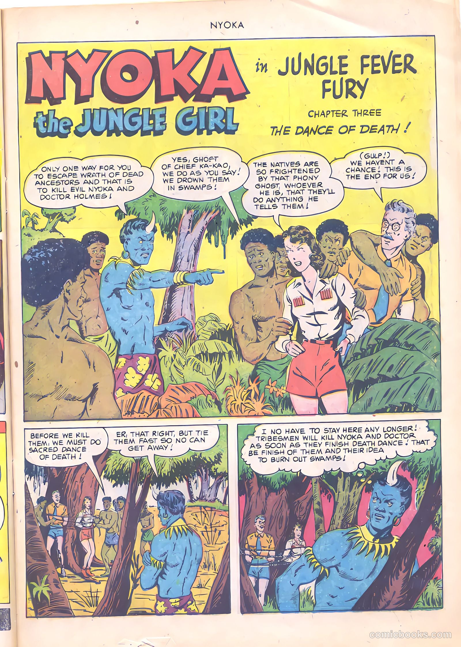 Nyoka the Jungle Girl #56 (1951, Fawcett) — page 19 of 52
