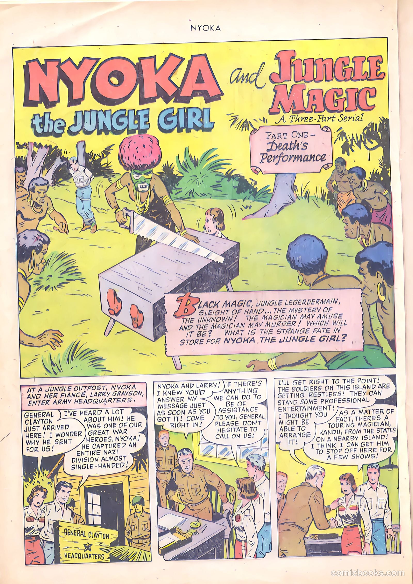 Nyoka the Jungle Girl #56 (1951, Fawcett) — page 28 of 52