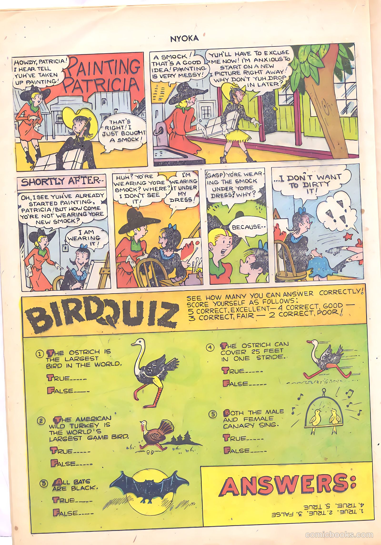 Nyoka the Jungle Girl #56 (1951, Fawcett) — page 36 of 52