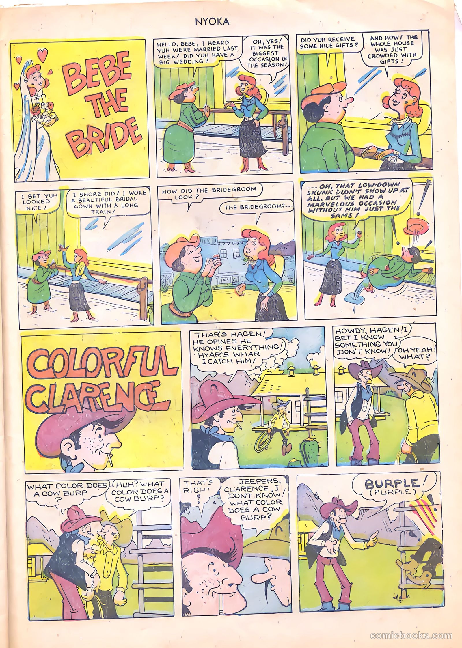 Nyoka the Jungle Girl #56 (1951, Fawcett) — page 43 of 52