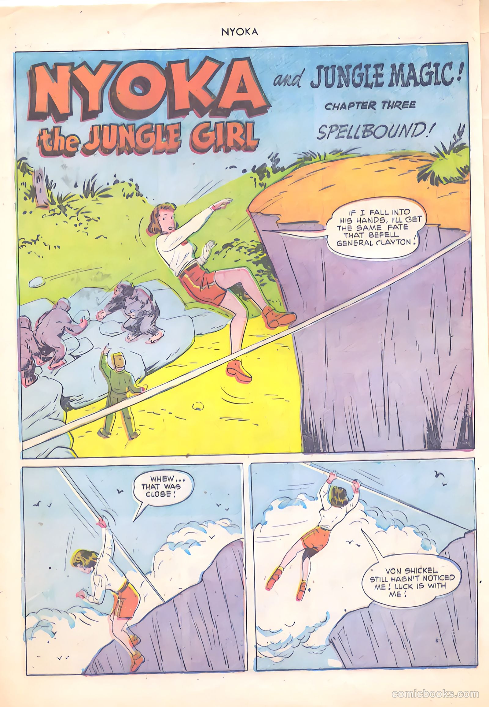 Nyoka the Jungle Girl #56 (1951, Fawcett) — page 44 of 52