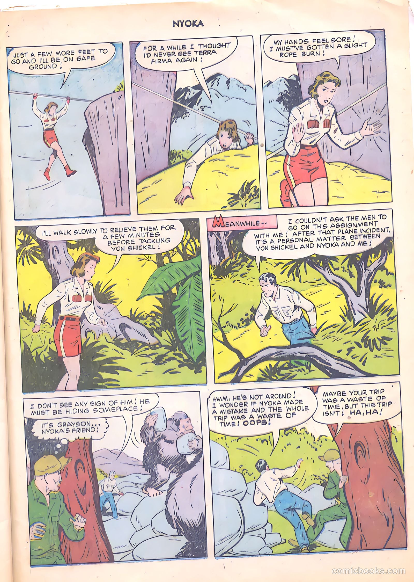 Nyoka the Jungle Girl #56 (1951, Fawcett) — page 45 of 52