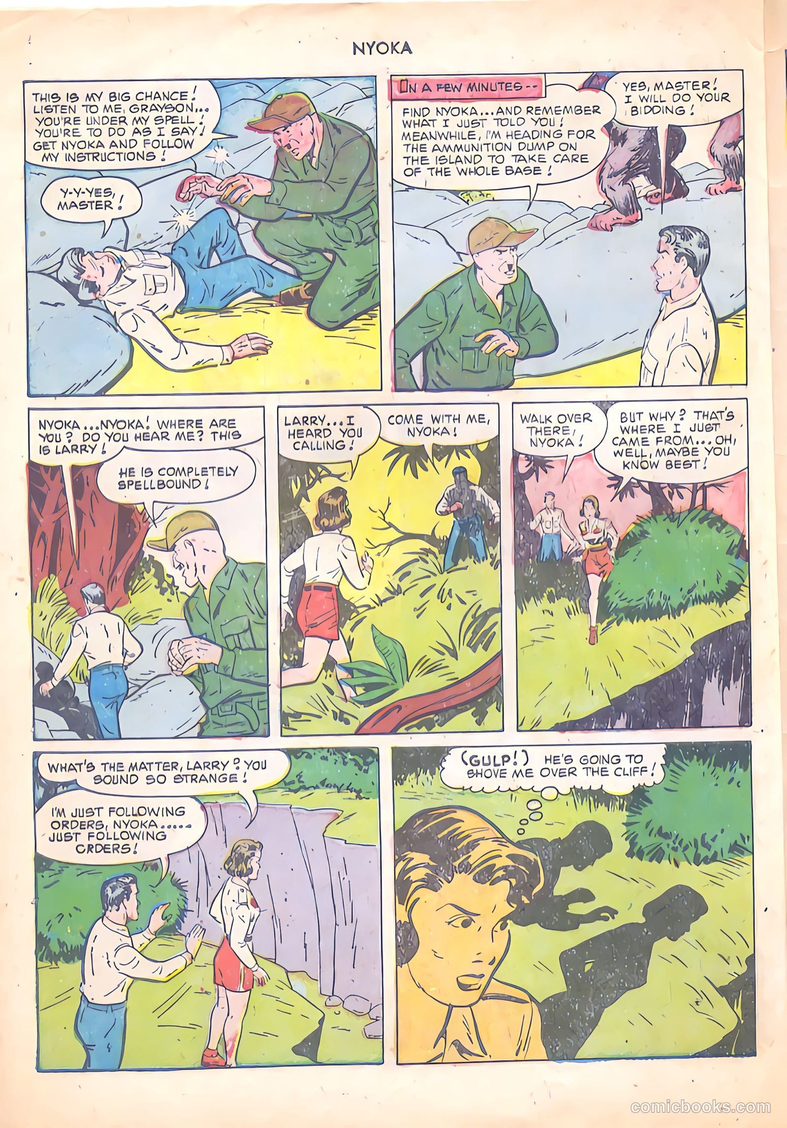 Nyoka the Jungle Girl #56 (1951, Fawcett) — page 46 of 52