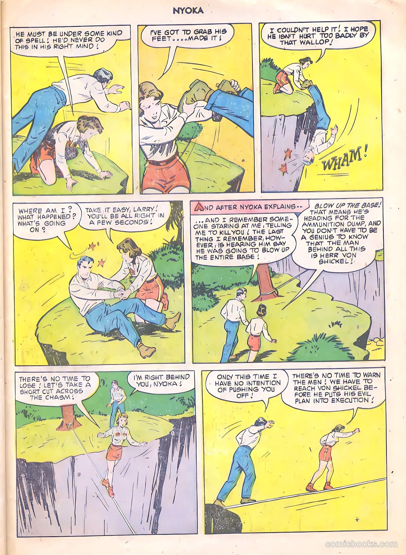 Nyoka the Jungle Girl #56 (1951, Fawcett) — page 47 of 52