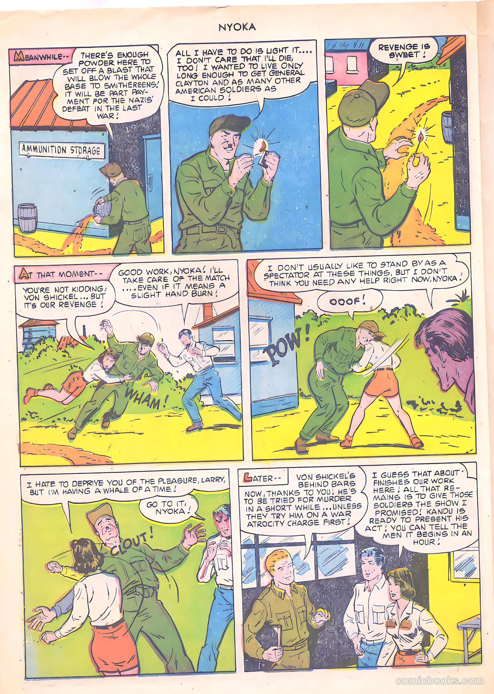 Nyoka the Jungle Girl #56 (1951, Fawcett) — page 48 of 52
