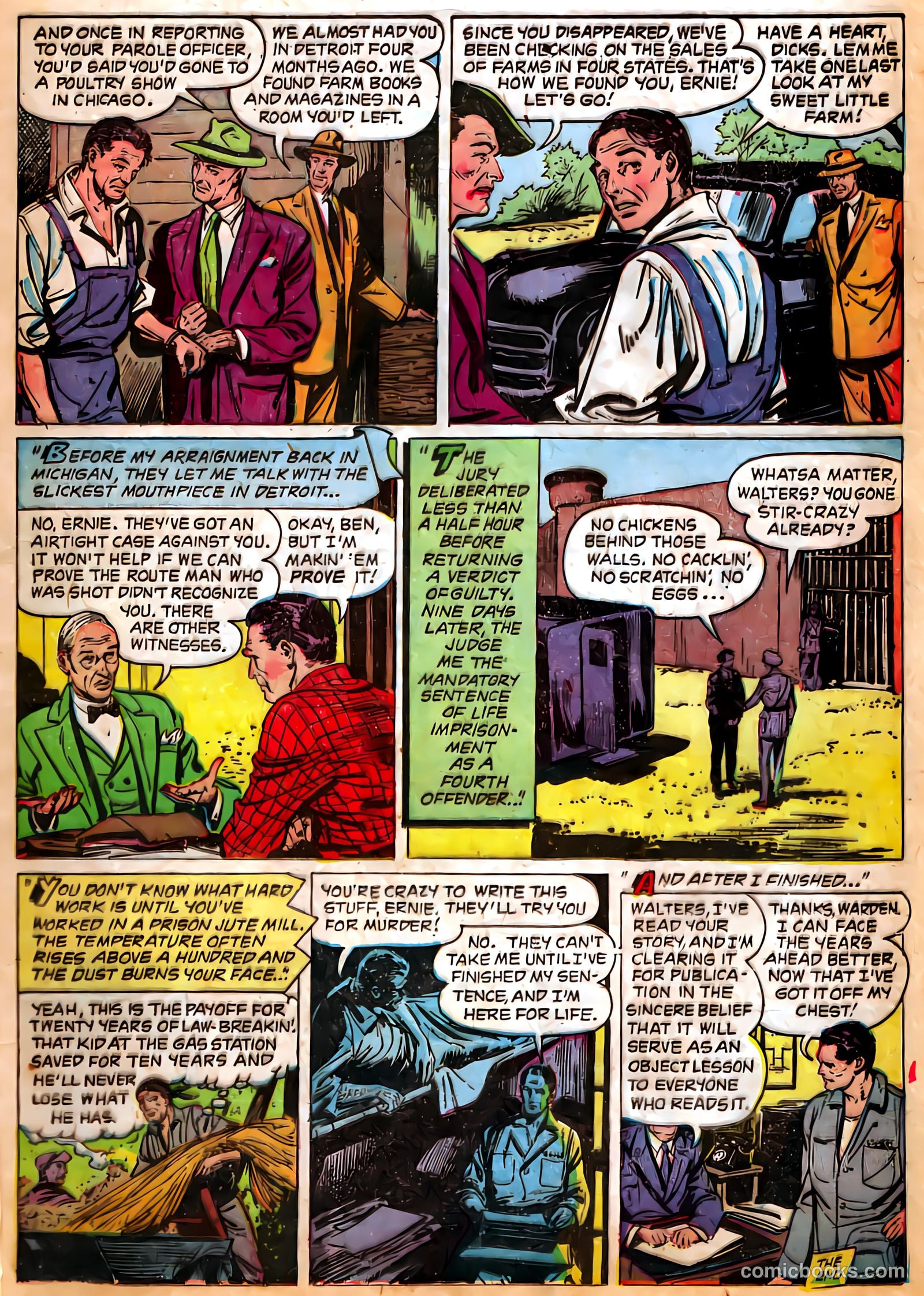 Authentic Police Cases #25 (1953) — page 9 of 101