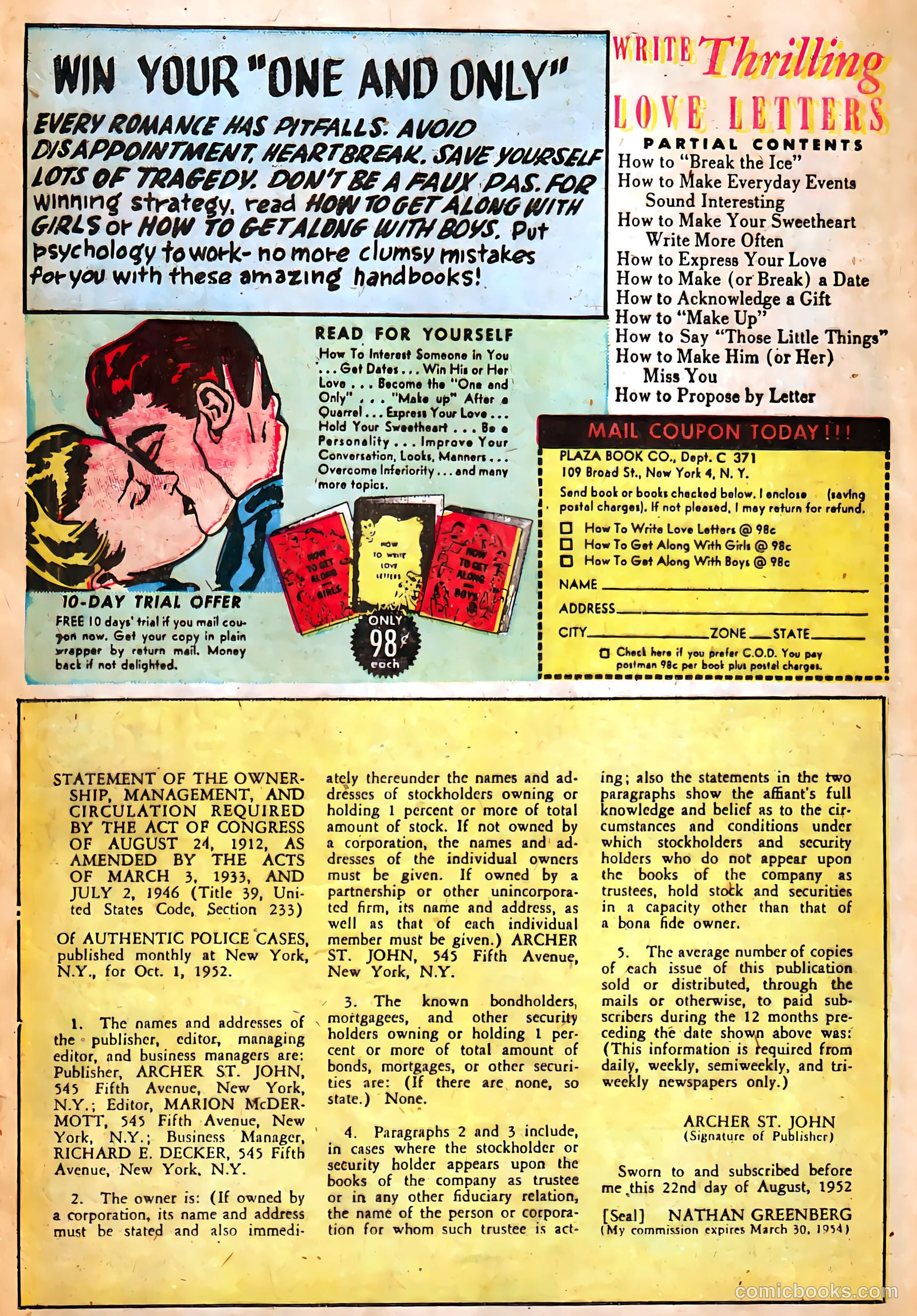 Authentic Police Cases #25 (1953) — page 92 of 101