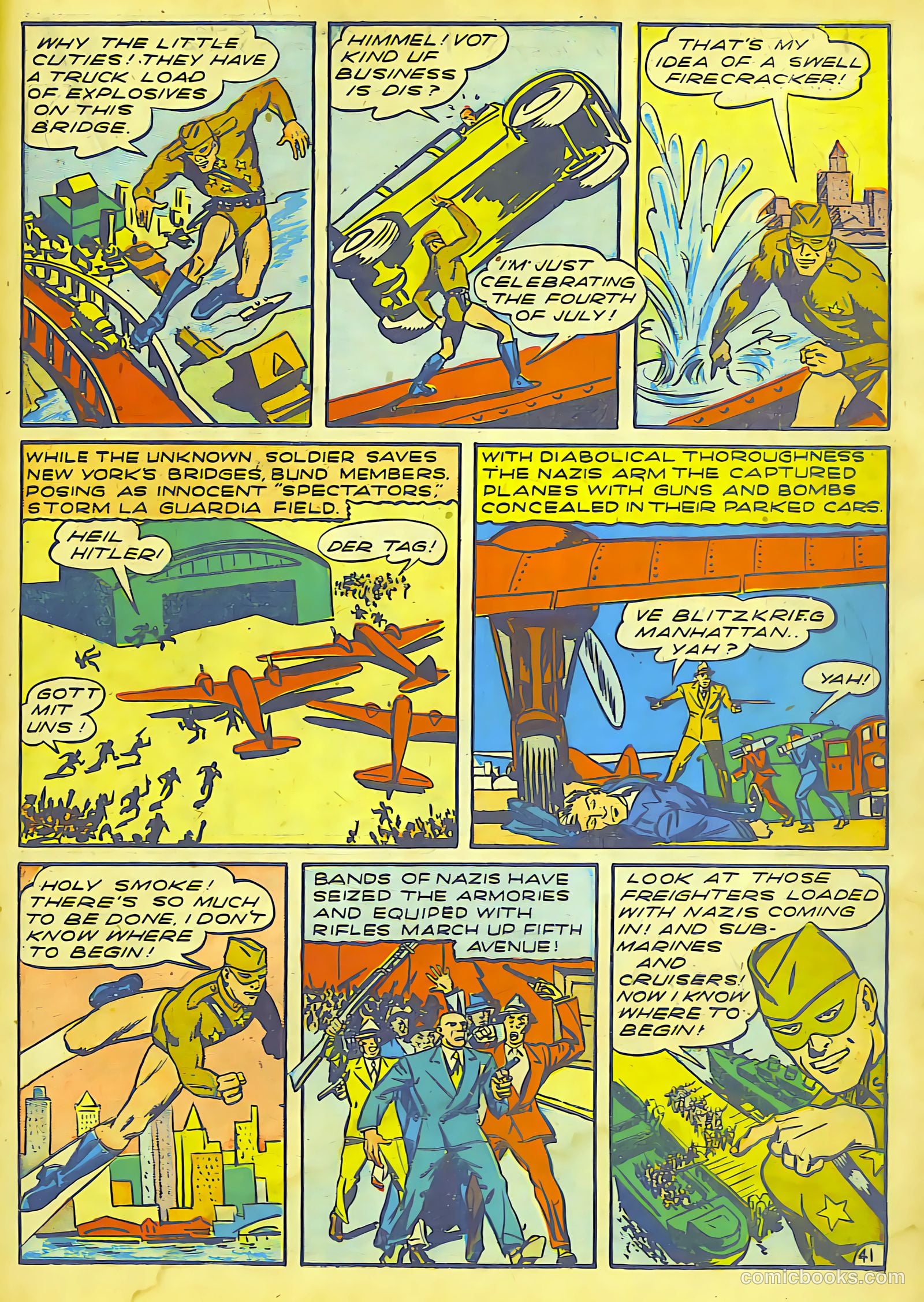 Our Flag Comics #4 (1942) — page 42 of 65