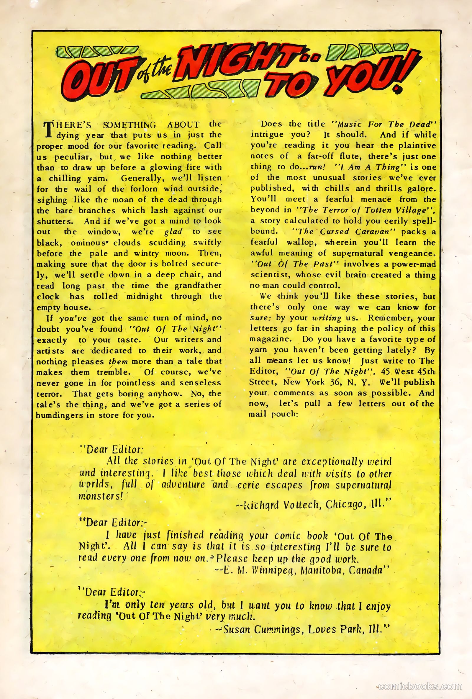 Out of the Night #1 (1953) — page 26 of 36