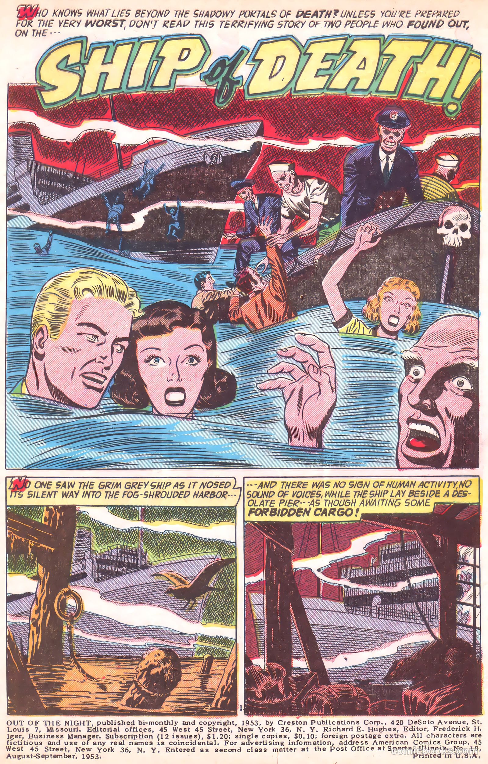 Out of the Night #10 (1953, Creston Publications Corp.) — page 3 of 35