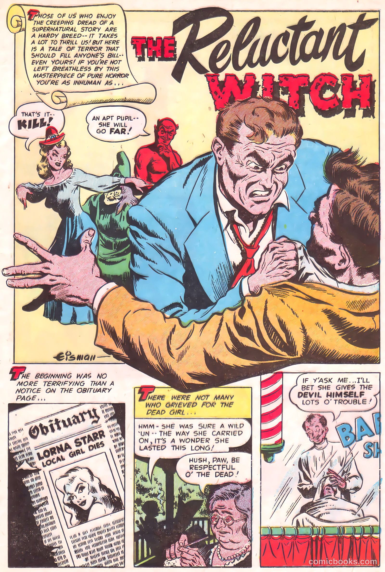 Out of the Night #10 (1953, Creston Publications Corp.) — page 11 of 35