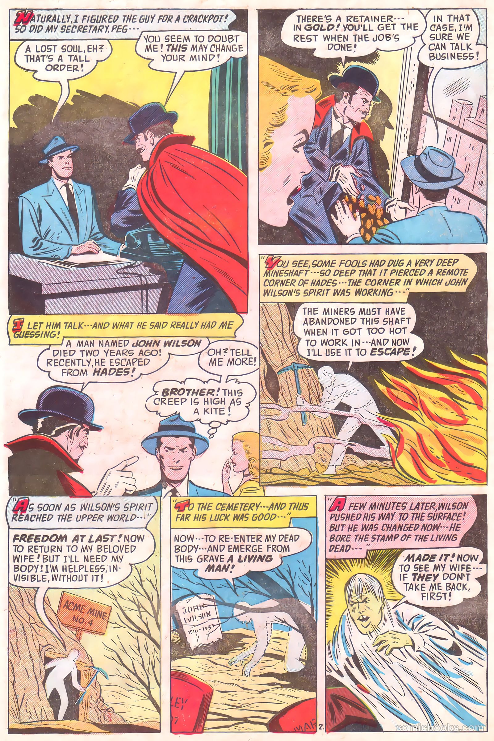 Out of the Night #10 (1953, Creston Publications Corp.) — page 28 of 35