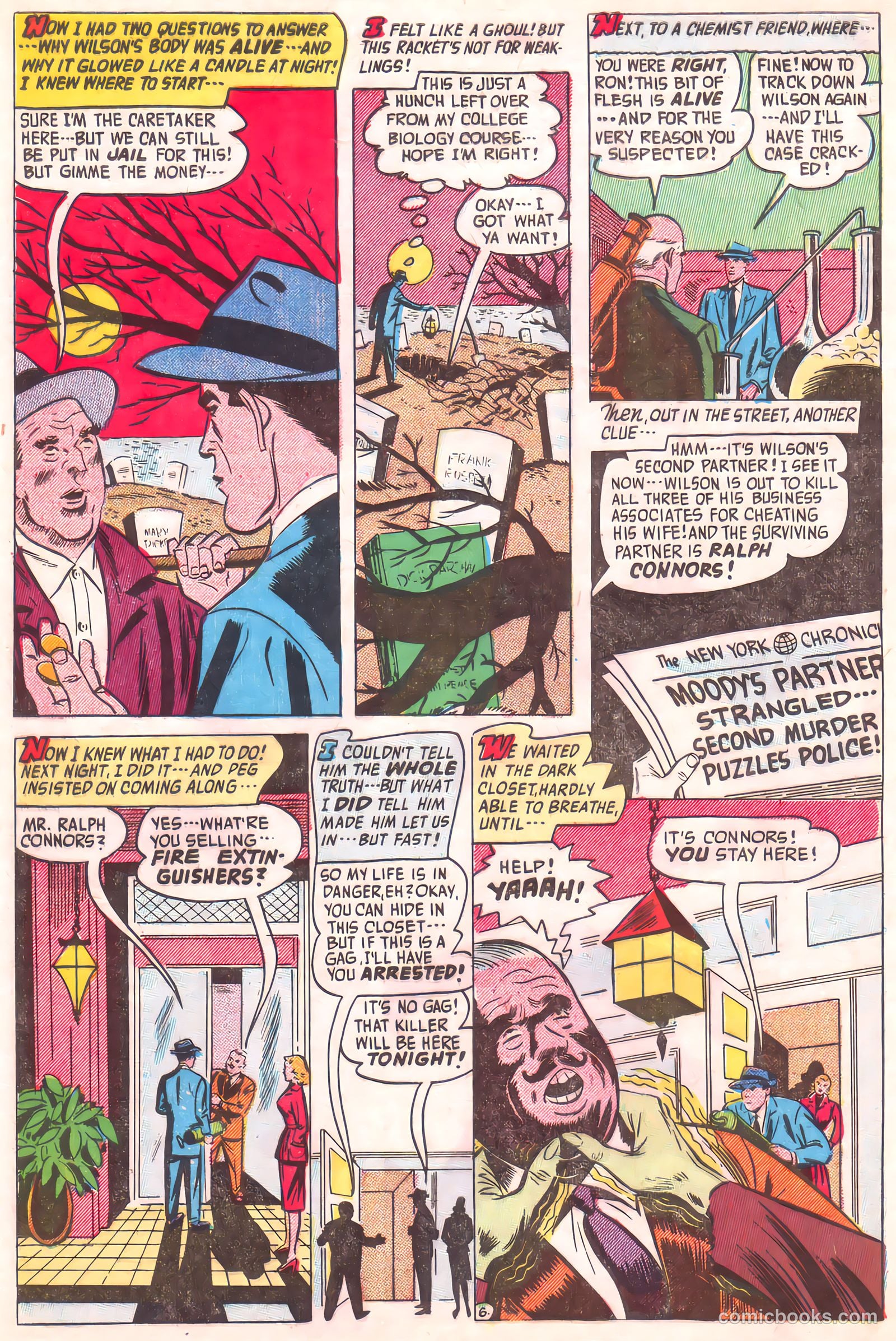 Out of the Night #10 (1953, Creston Publications Corp.) — page 32 of 35