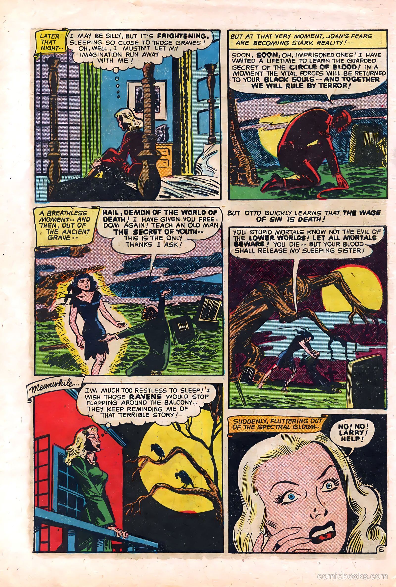 Out of the Night #2 (1952, Creston Publications Corp.) — page 8 of 36