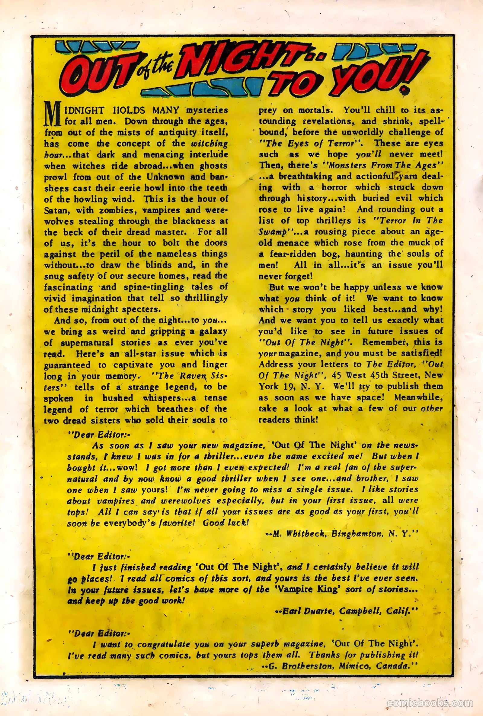 Out of the Night #2 (1952, Creston Publications Corp.) — page 22 of 36