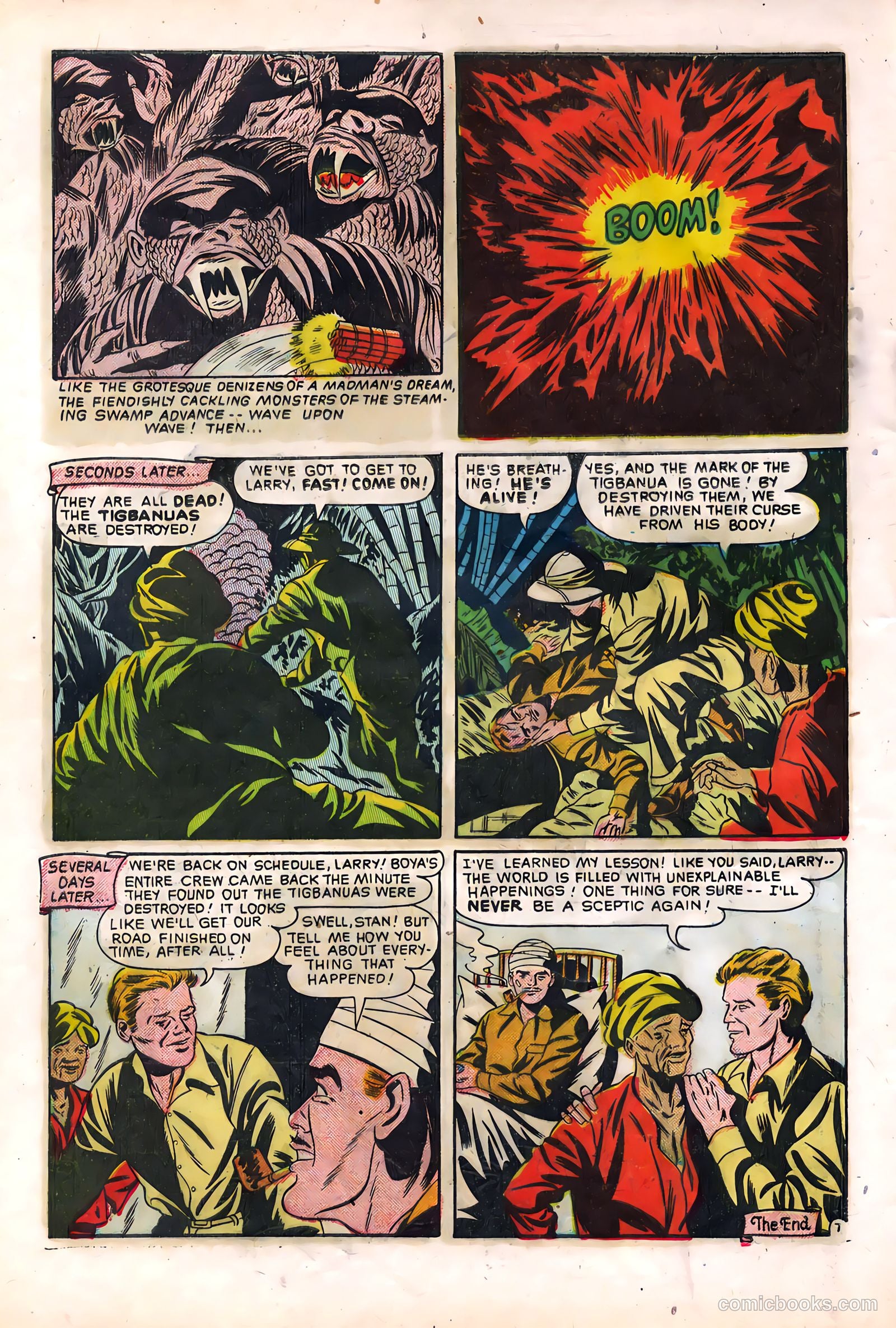 Out of the Night #2 (1952, Creston Publications Corp.) — page 34 of 36