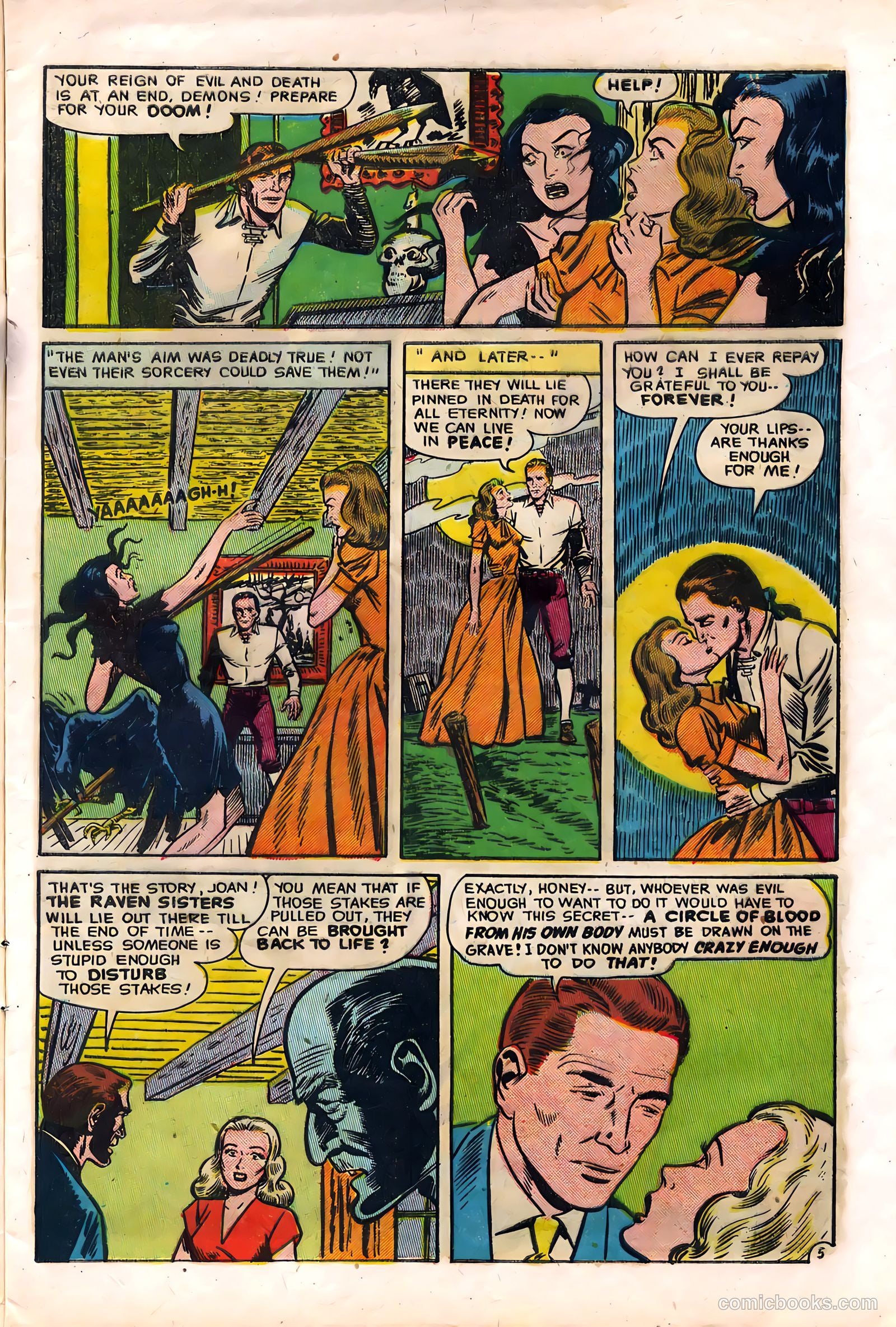 Out of the Night #3 (1952, Creston Publications Corp.) — page 7 of 36