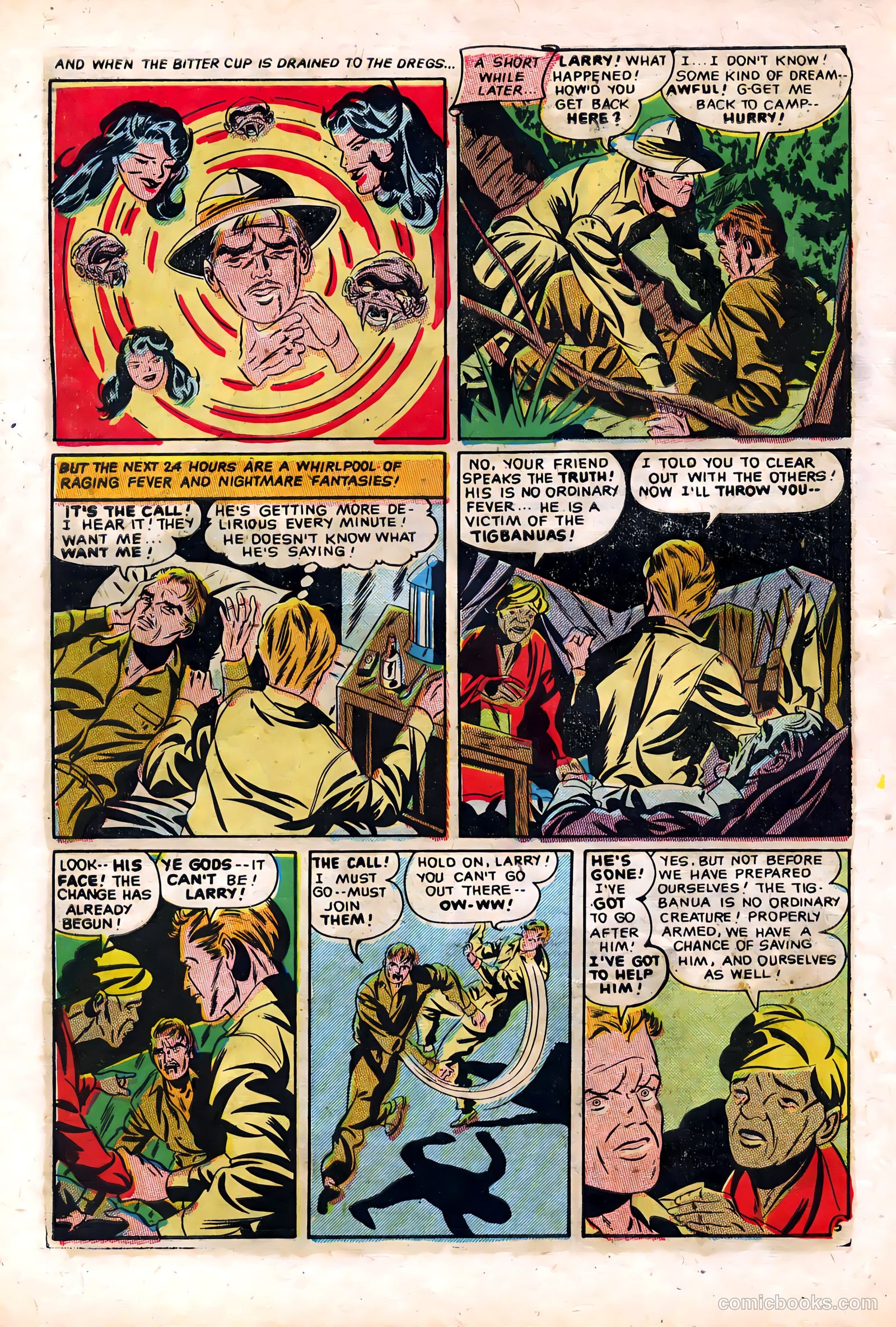 Out of the Night #3 (1952, Creston Publications Corp.) — page 32 of 36