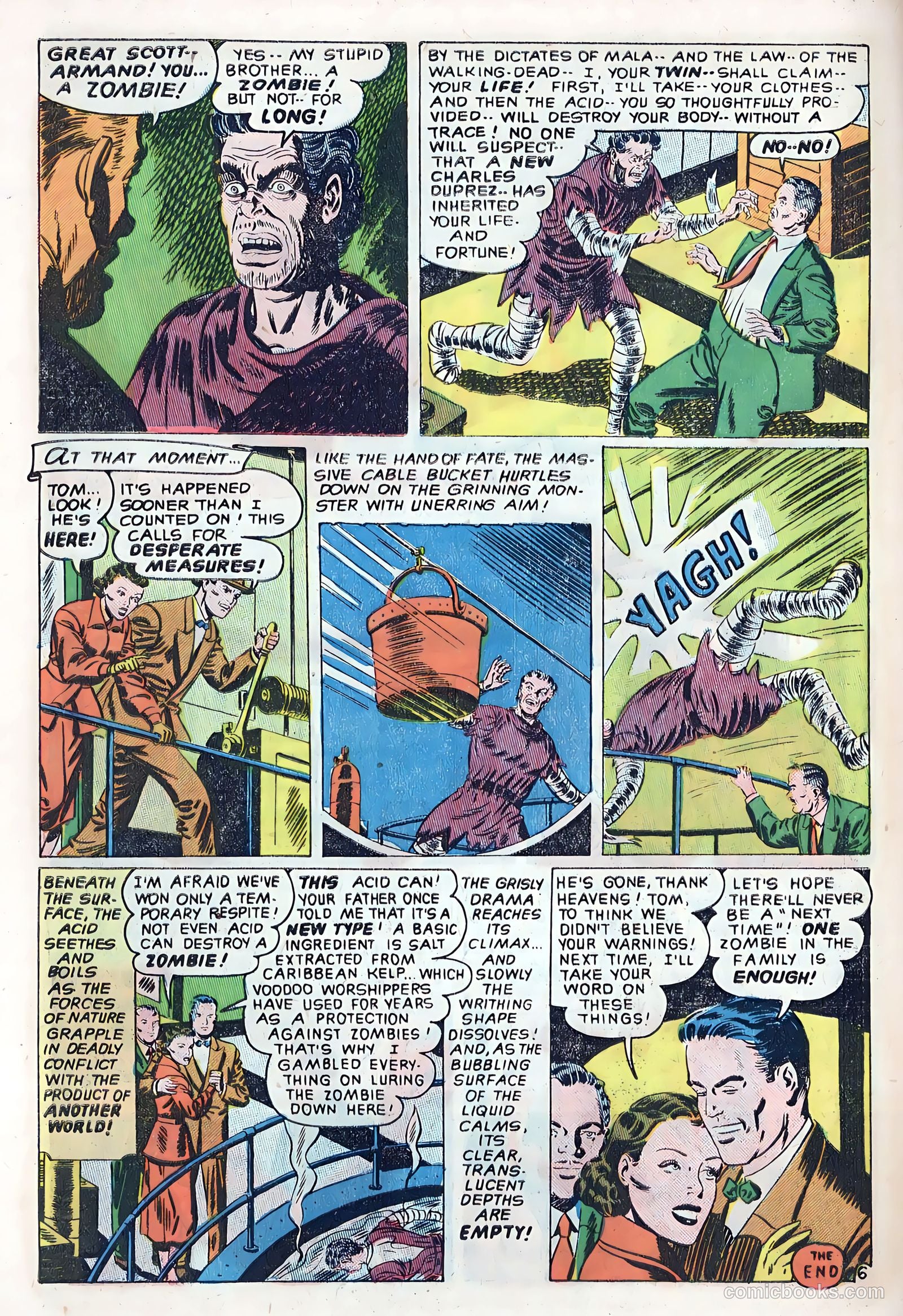 Out of the Night #5 (1952, Creston Publications Corp.) — page 8 of 36