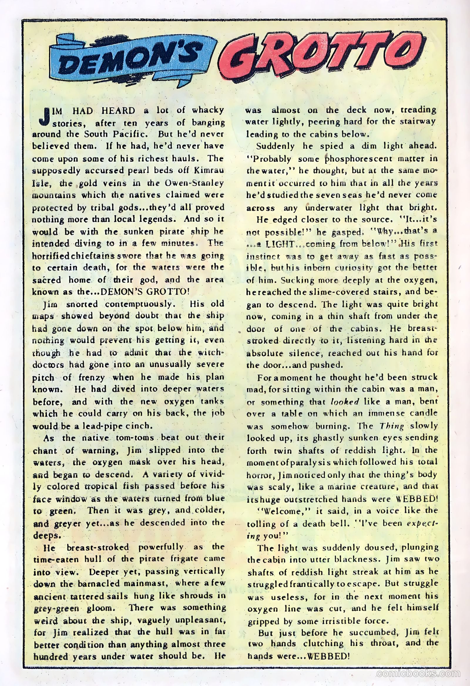 Out of the Night #5 (1952, Creston Publications Corp.) — page 10 of 36