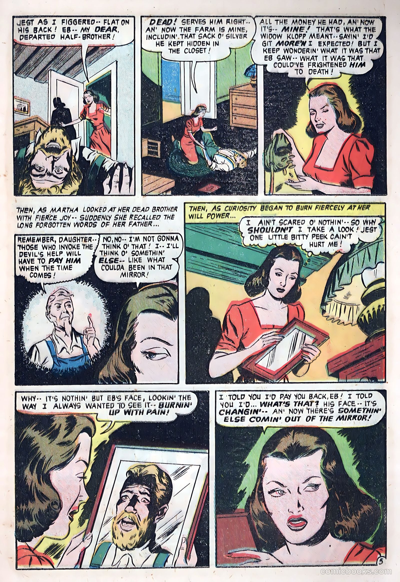 Out of the Night #5 (1952, Creston Publications Corp.) — page 15 of 36